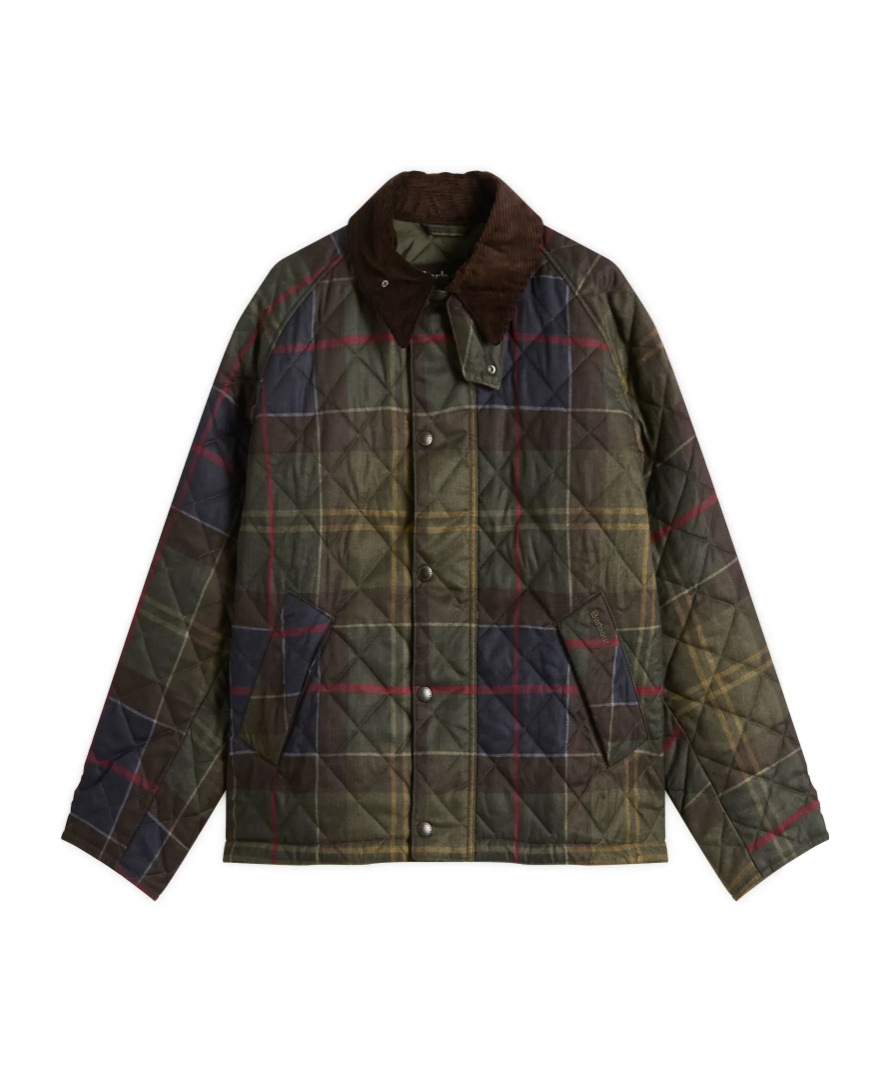 Barbour Tartan-print Quilted Jacket In Multi