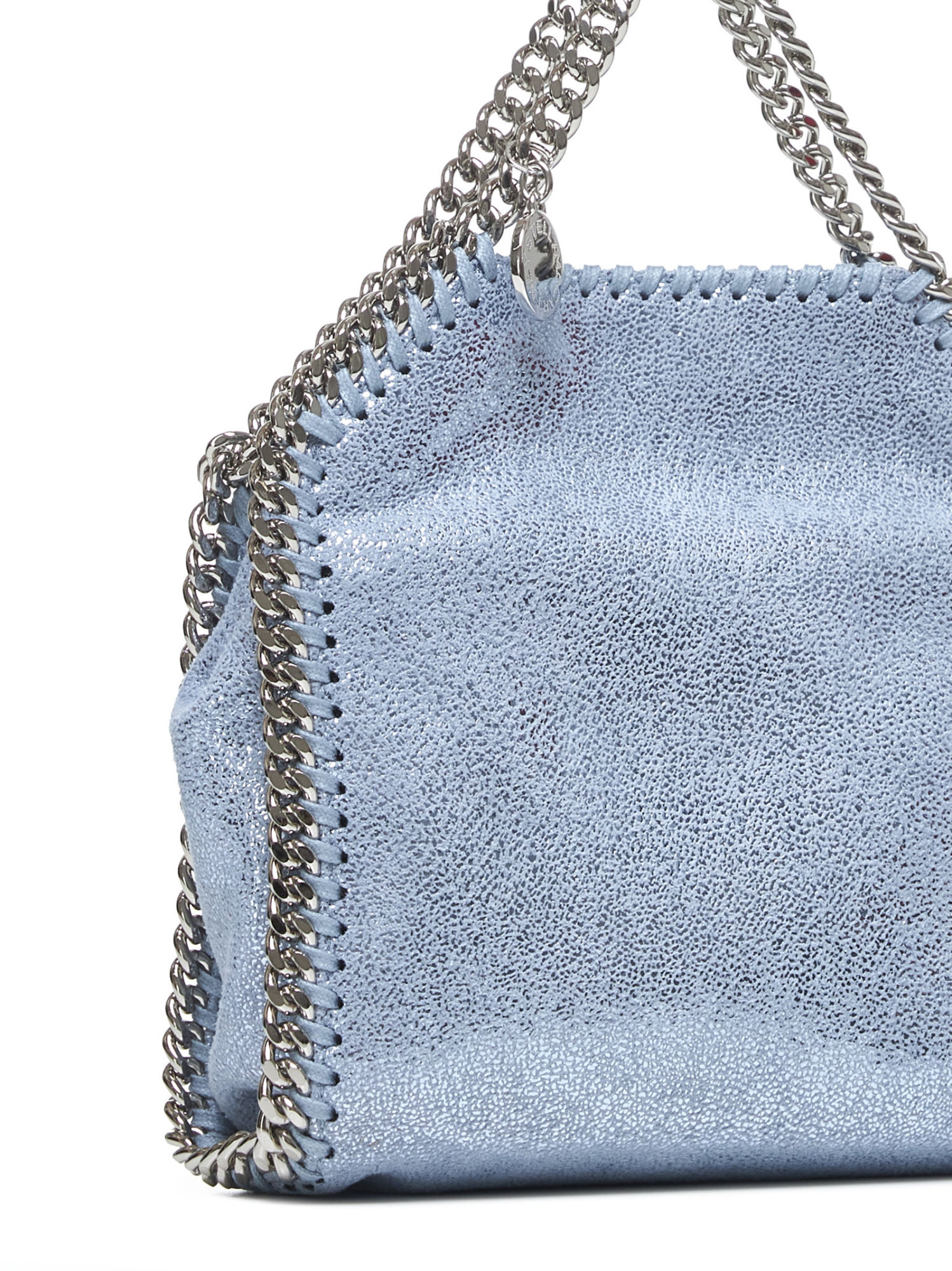 Stella Mccartney Falabella Mini Top Handle Bag In Blue