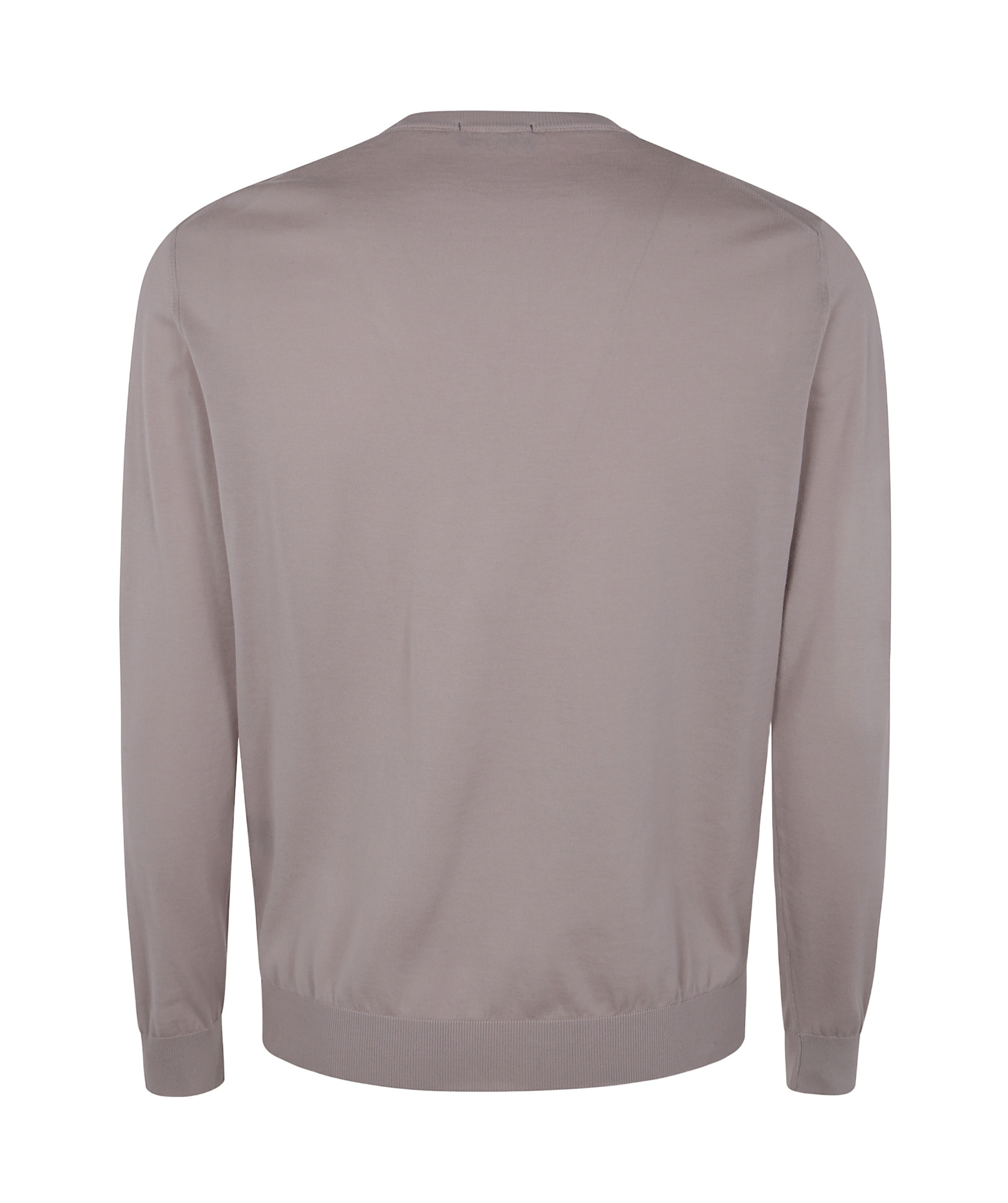 Drumohr Long Sleeves Round Neck Sweater In Gray