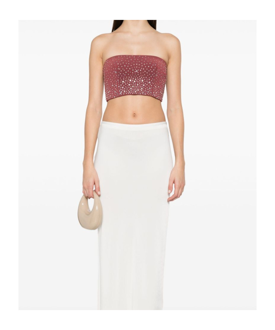 Alex Perry Crystal-embellished Top In Pink