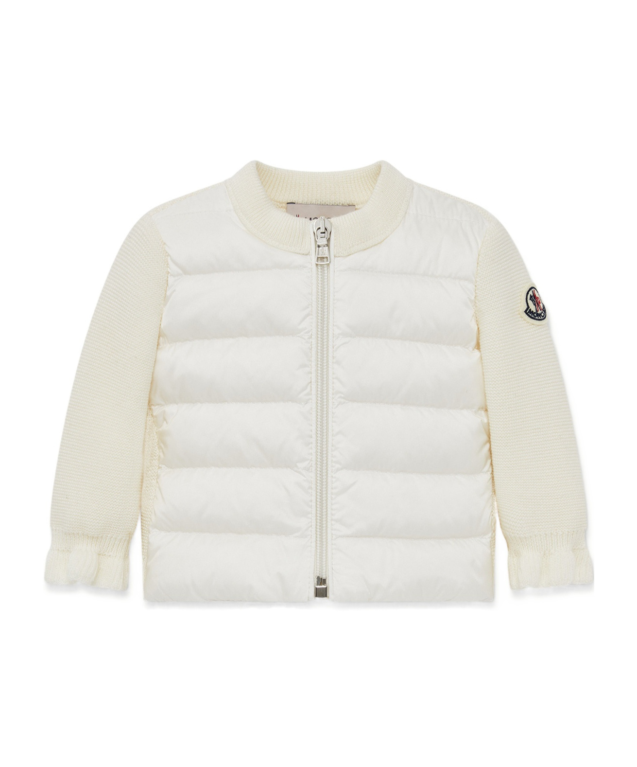 Moncler Crew Neck Long Sleeve Down Cardigan
