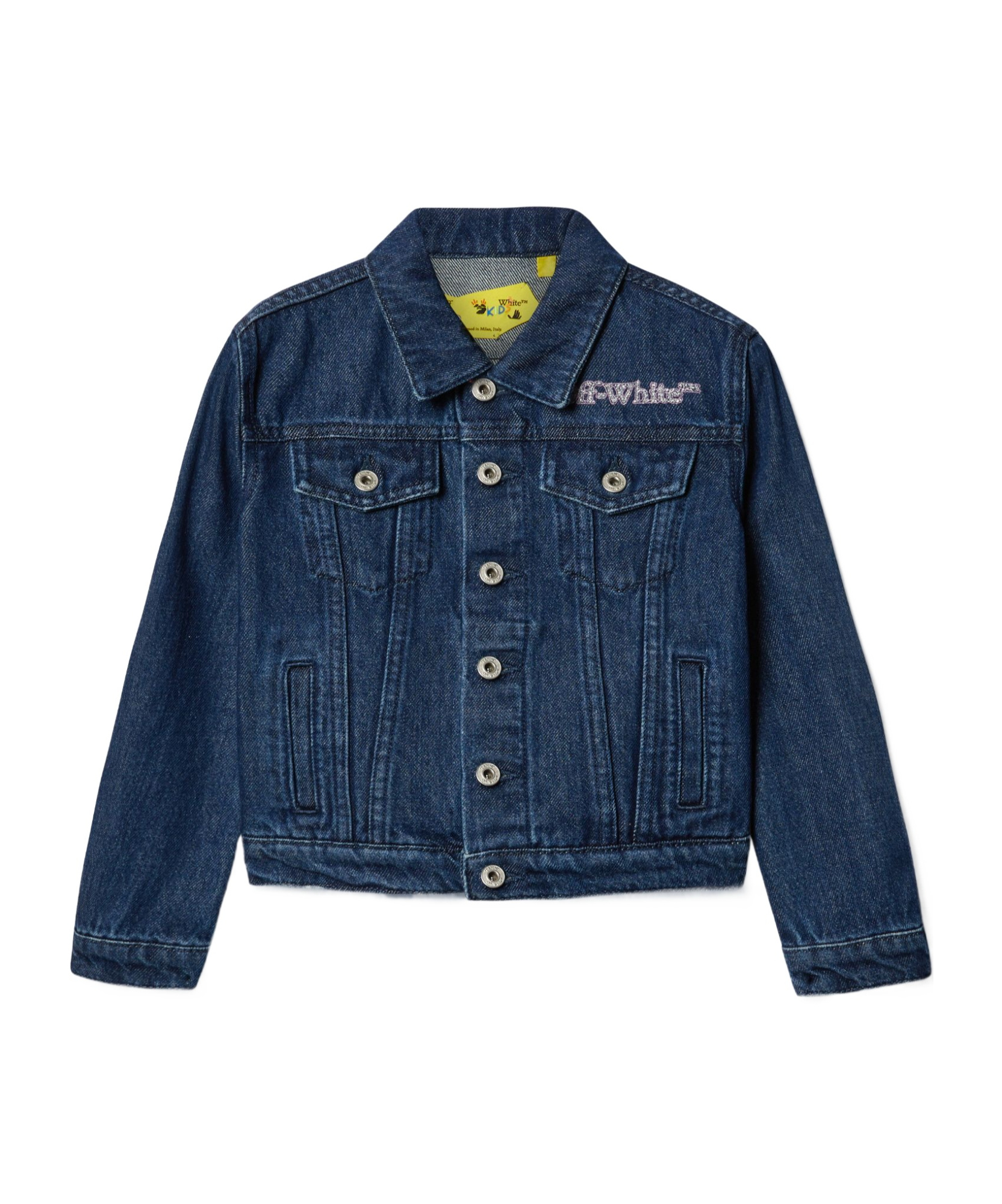 Off-white Blue Bookish Patch Denim Jacket In Blue