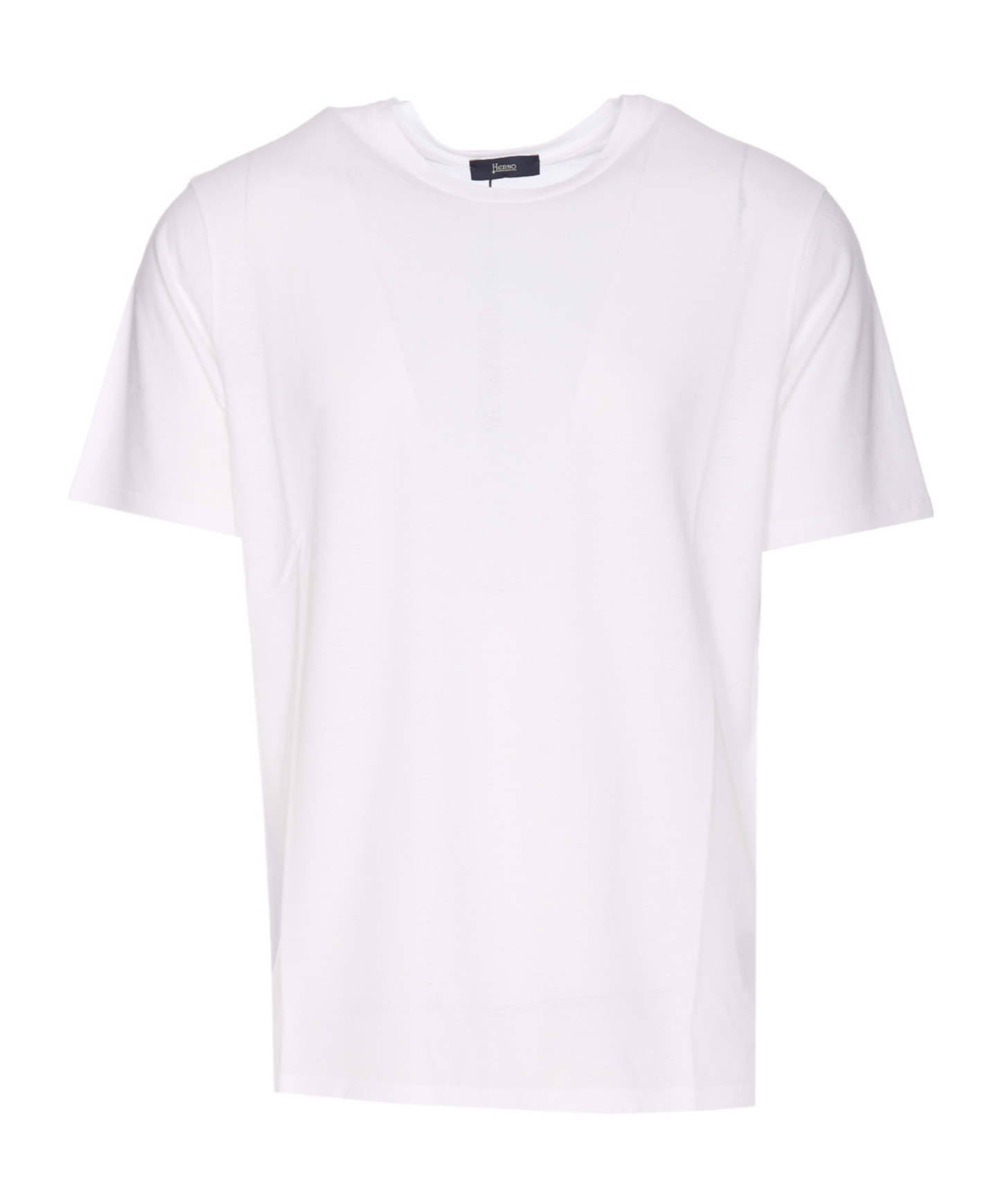 Herno T-shirt In Superfine Cotton Stretch And Light Scuba In White