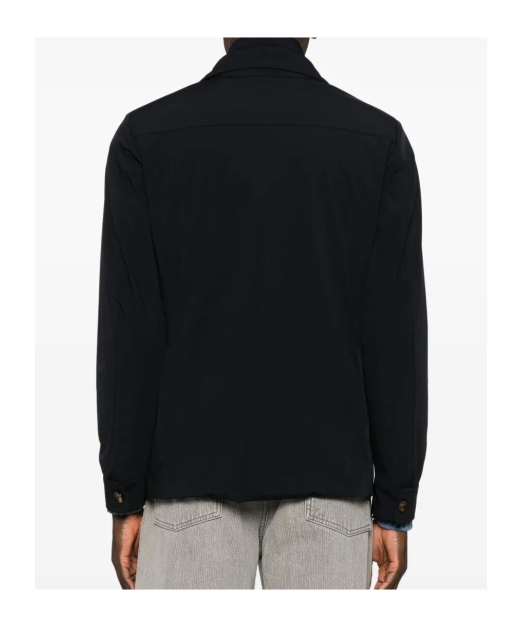 Moorer `volmer` Double-breasted Blazer In Black