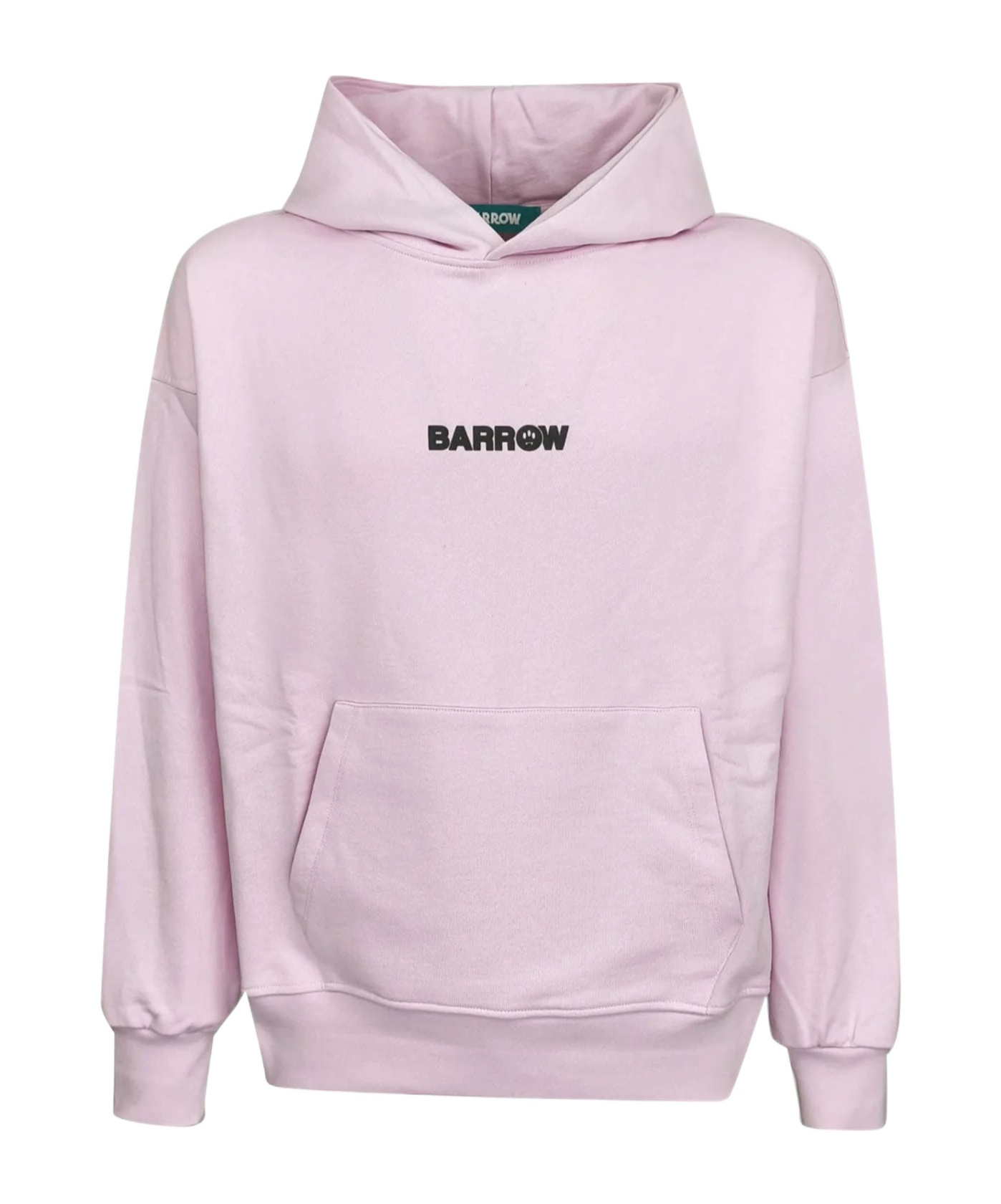 Barrow Hooded Printed Sweatshirt In Purple