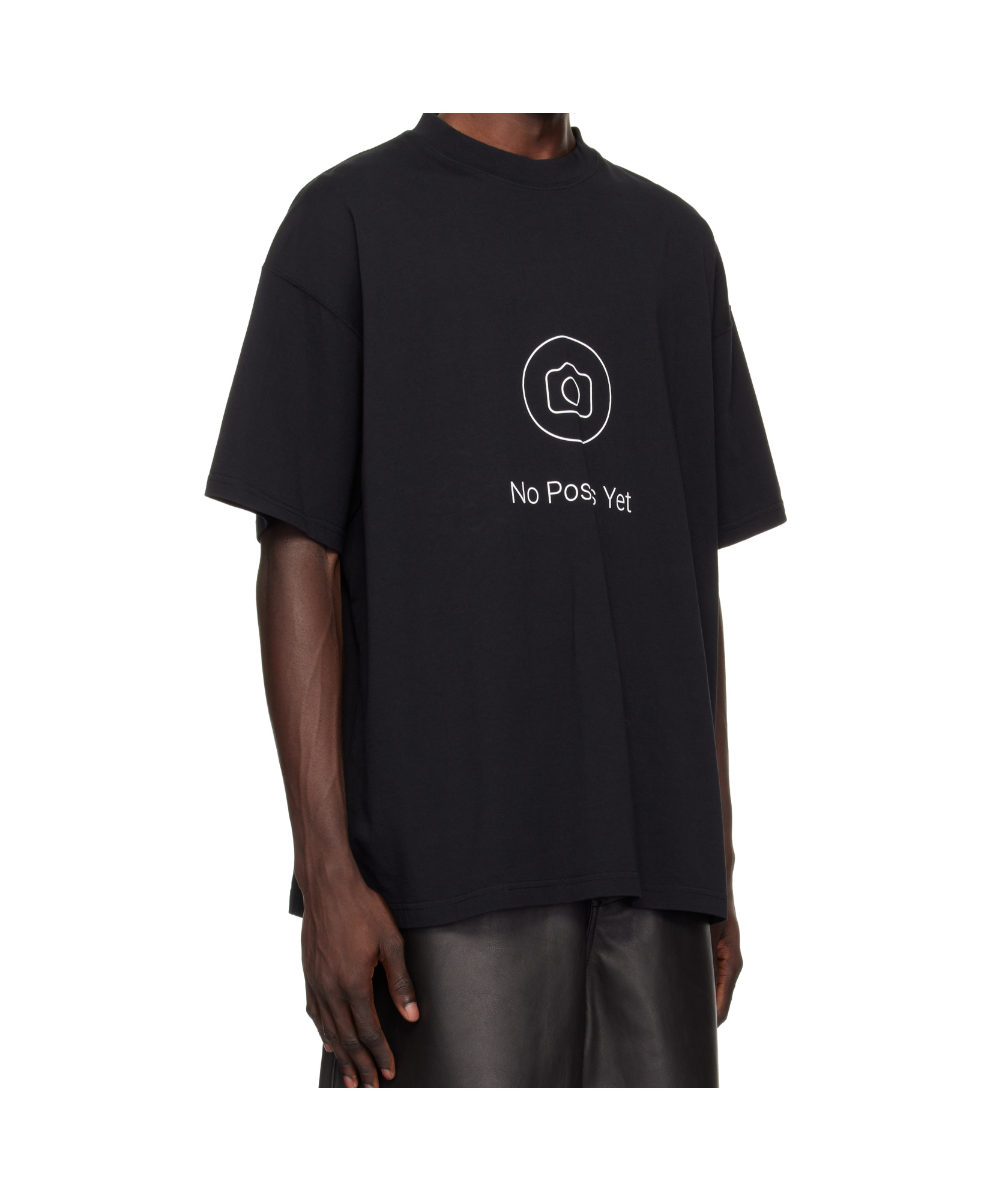 Vetements Black No Posts T-shirt In Black