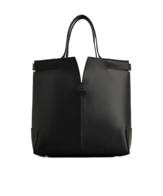 Tod's Small Di Handbag Folio Shoulder Bag In Black