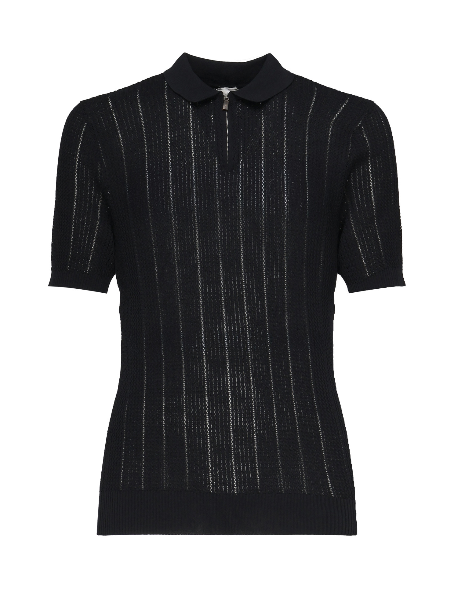 Eleventy Ribbed Polo Shirt