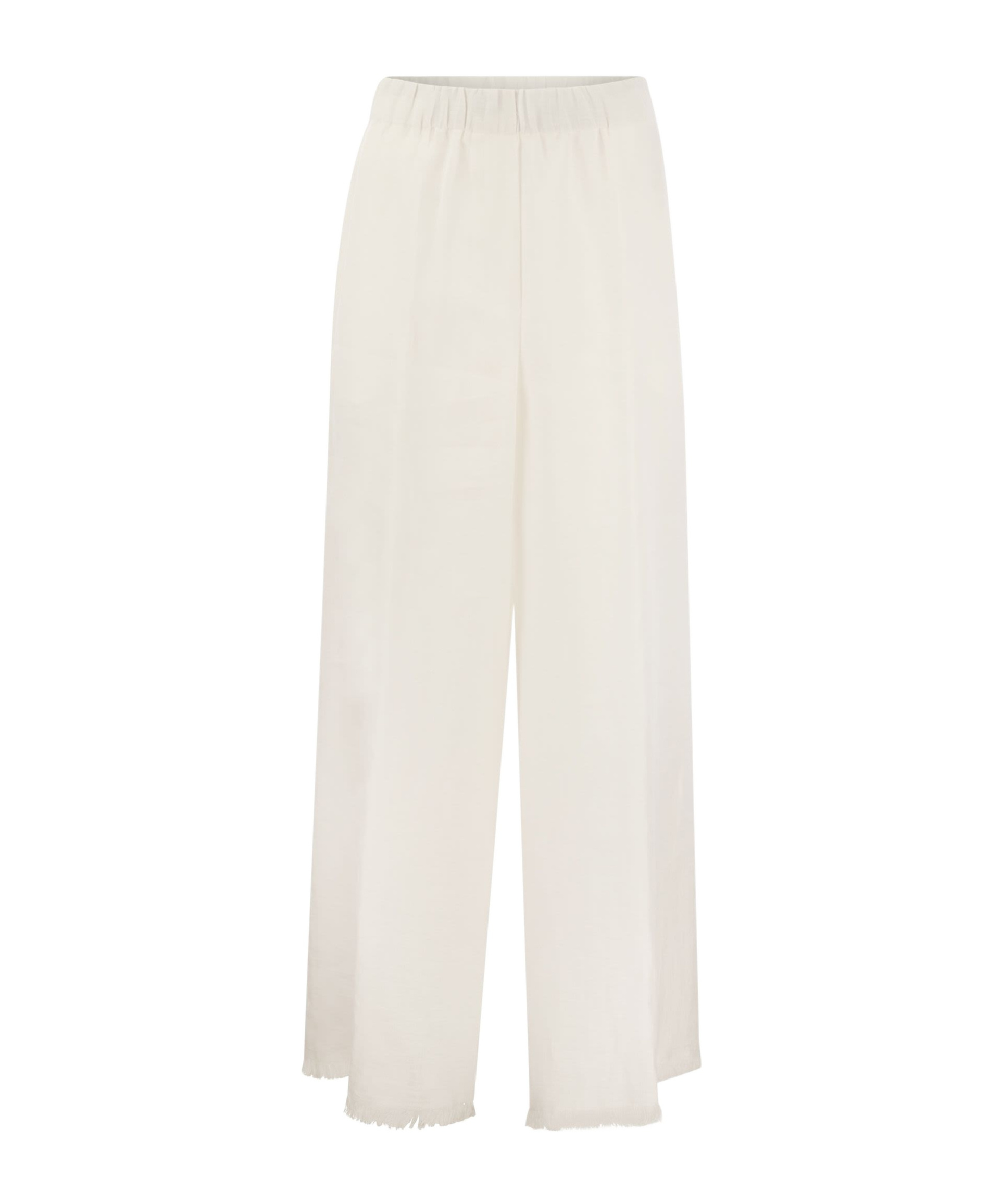Antonelli Wide-leg Trousers In White