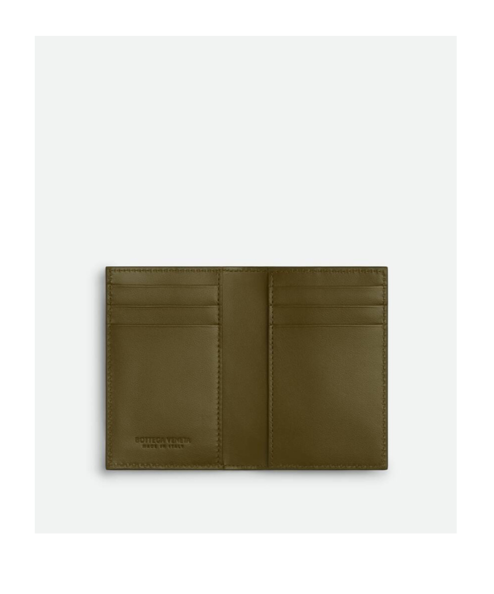 Bottega Veneta Intrecciato Flap Card Case In Black