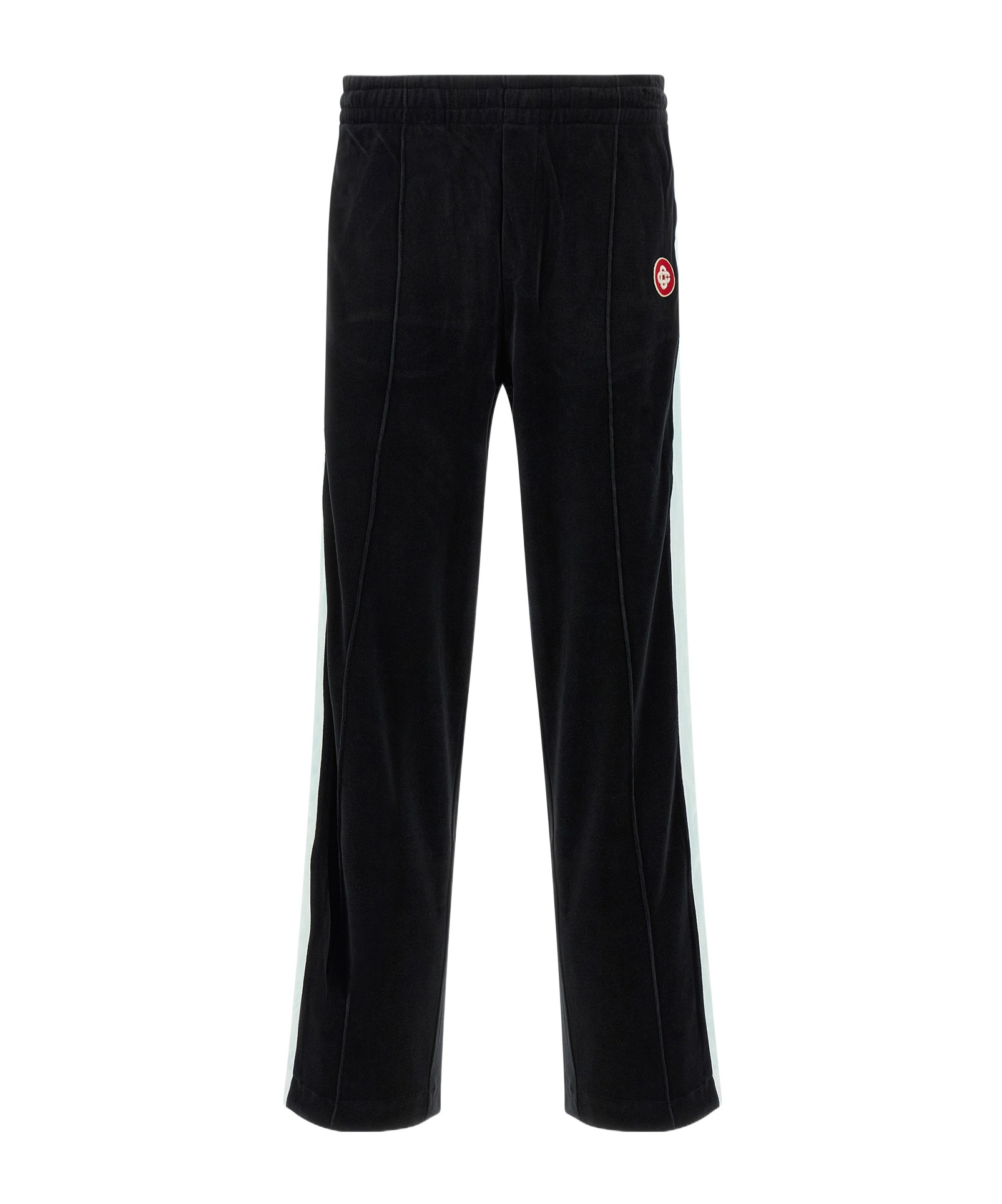 Casablanca Soft Fabric Trousers Featuring Side Stripe In Black