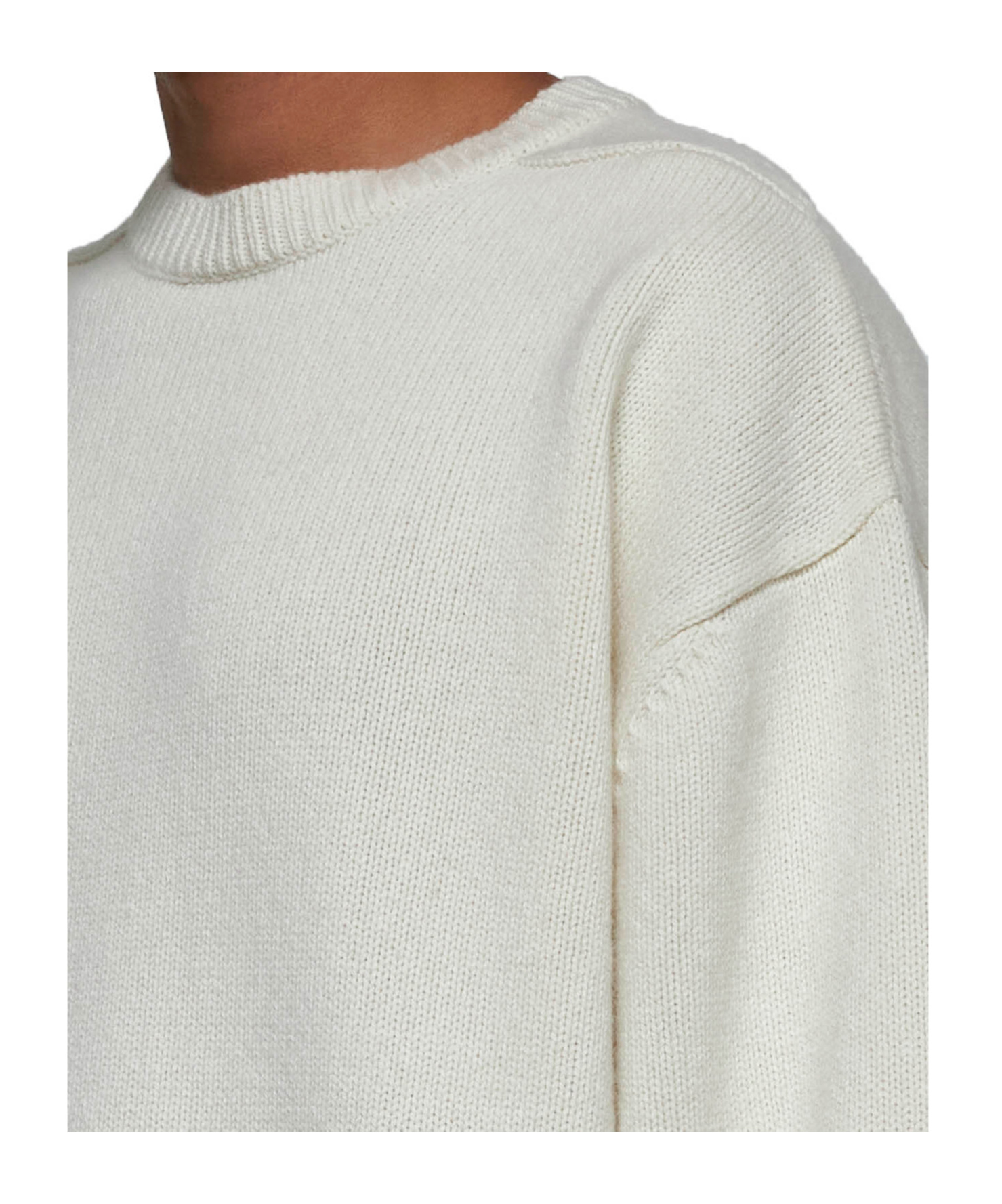 Studio Nicholson Hemyl Lambswool Sweater In White
