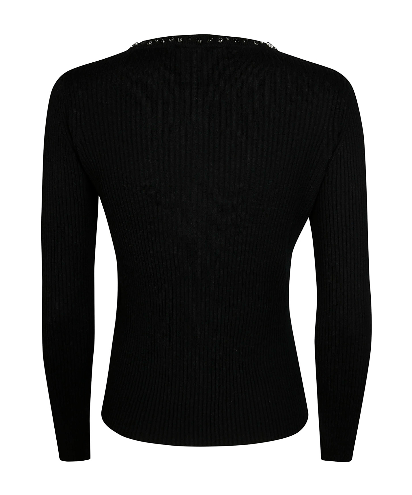 Max Mara Studio Woman Sweater Black Size L Virgin Wool In Black