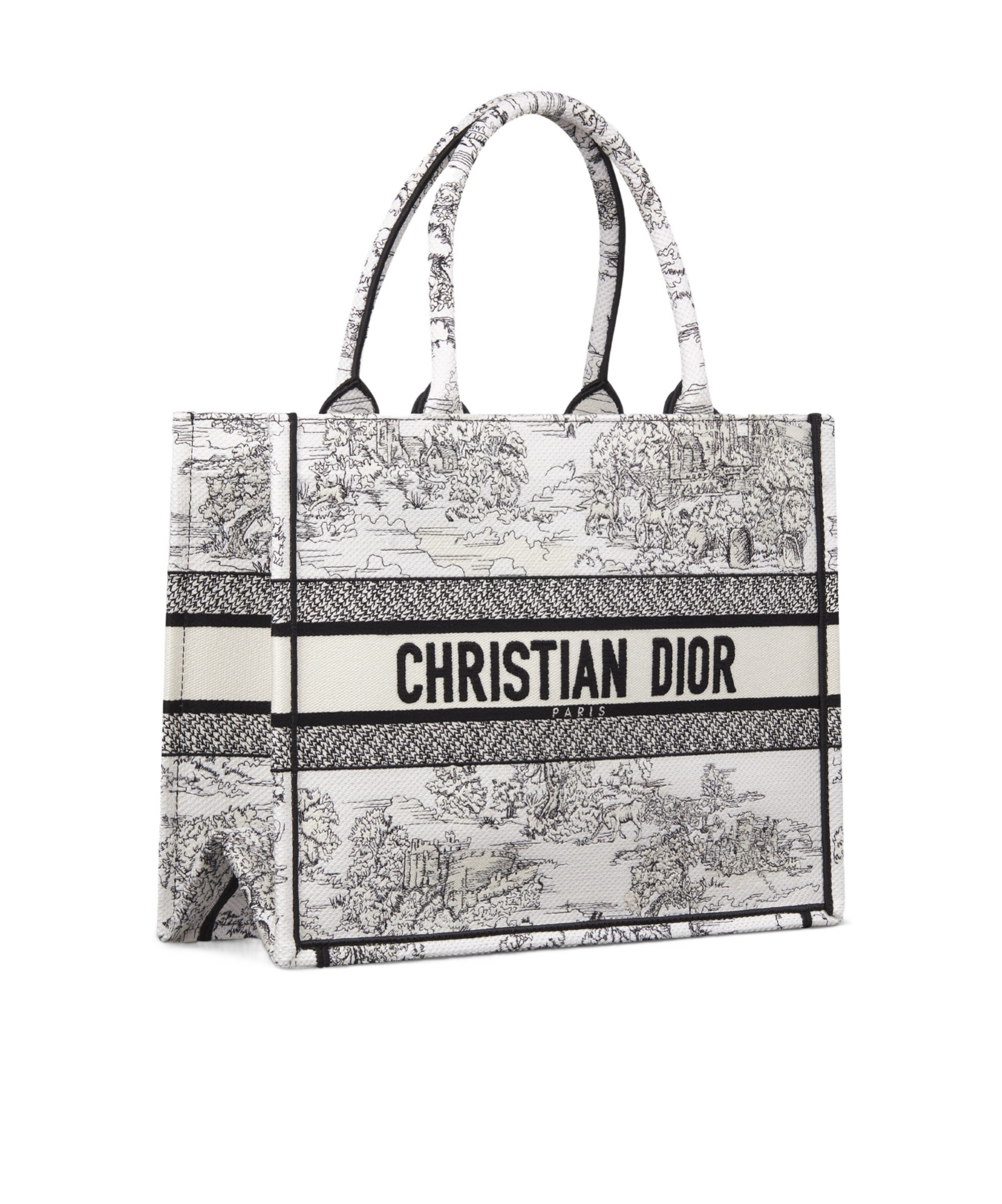 Dior Medium Logo Handbag In White