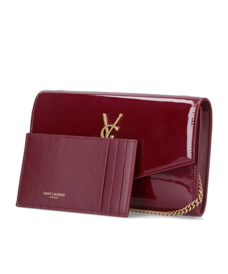 SAINT LAURENT CASSANDRE-LOGO ENVELOPE PURSE