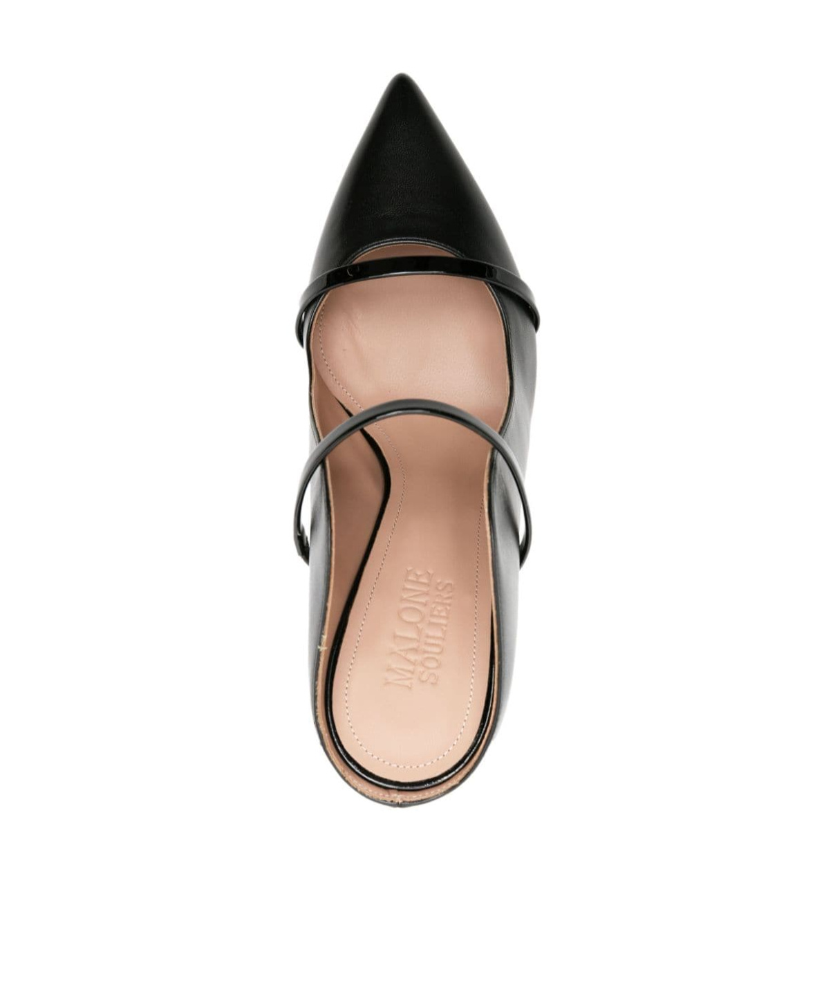 Malone Souliers Pointed Toe Mules With Glossy Strap Details In Animal Print
