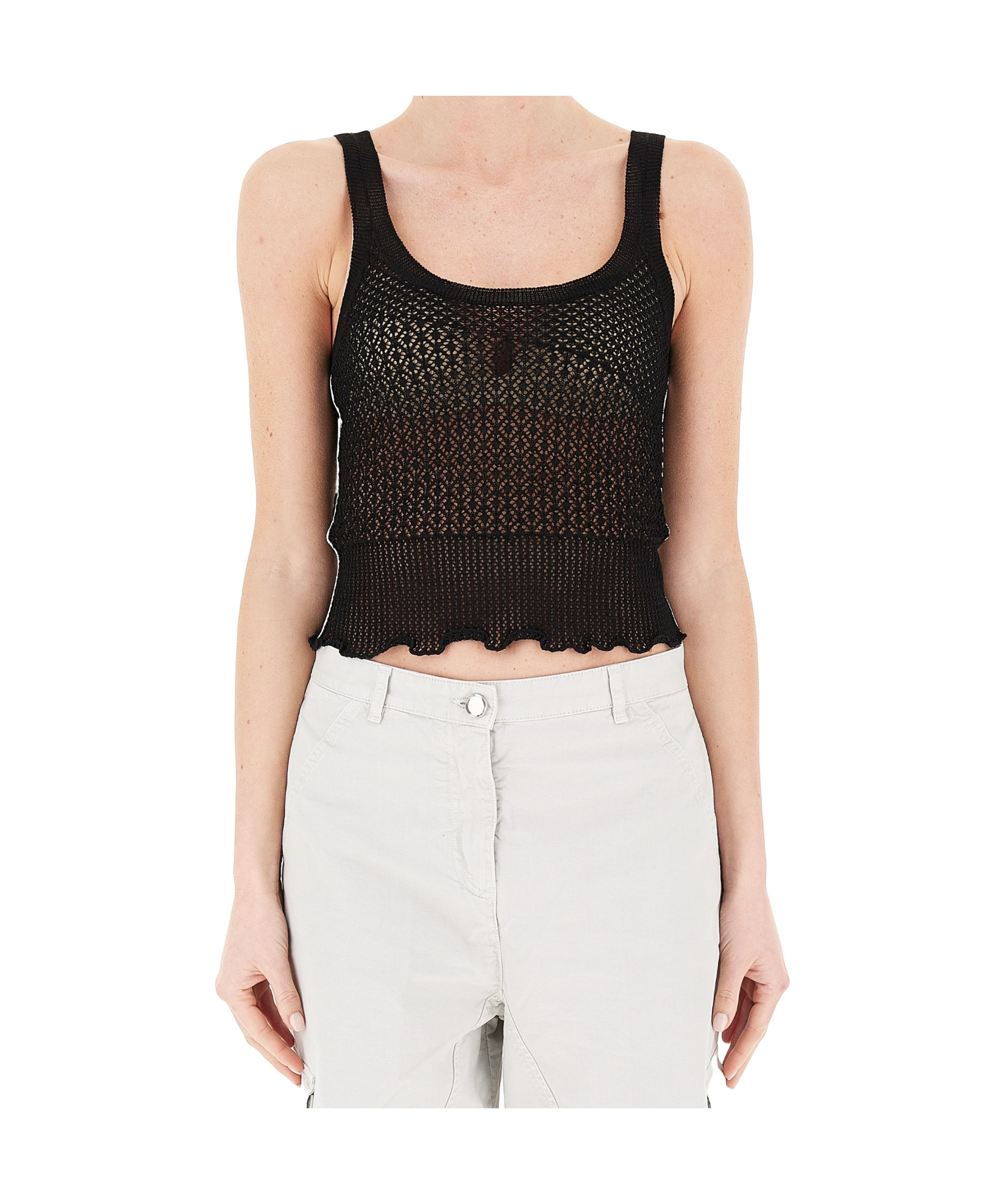 Pinko Sleeveless Vest In White