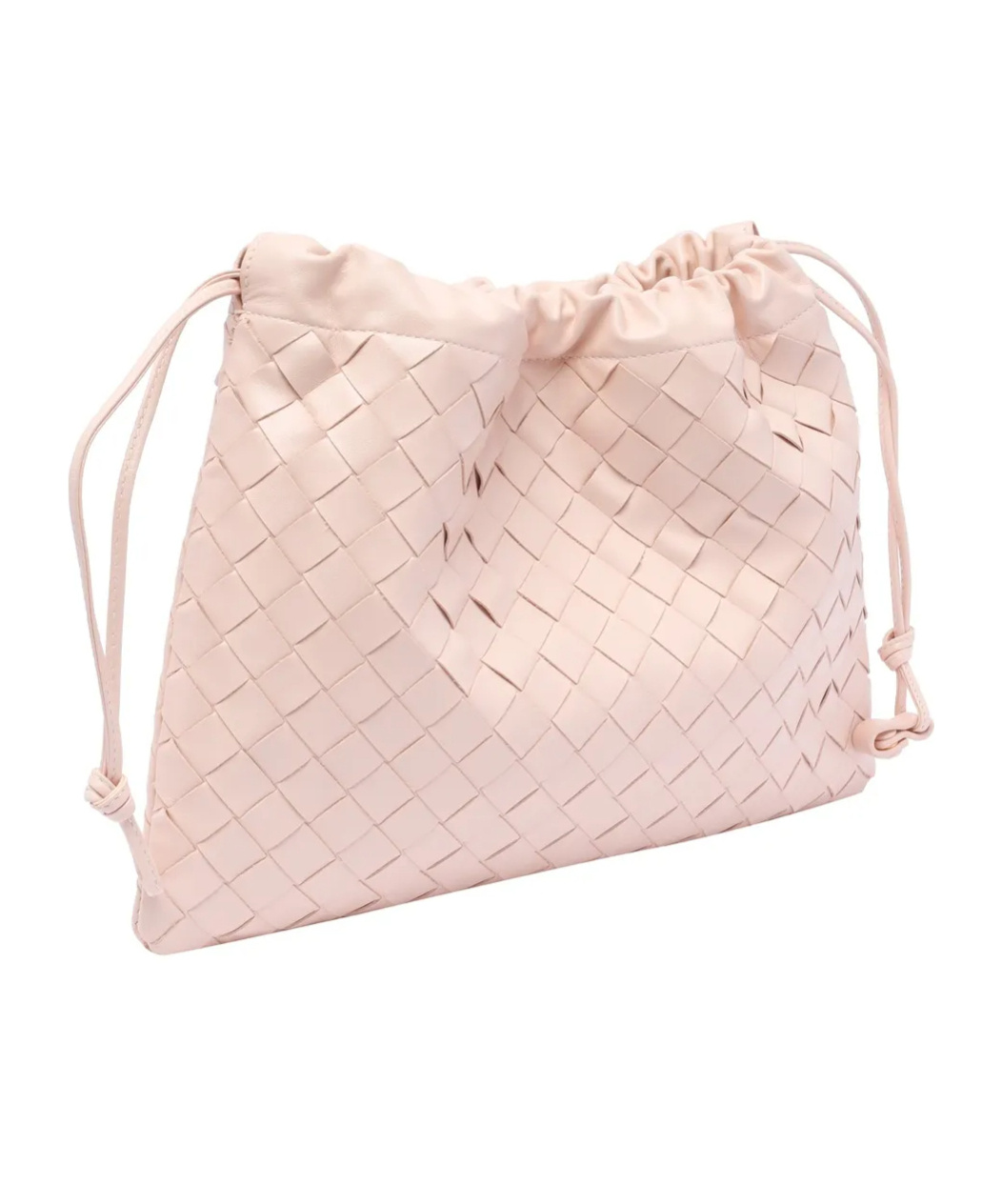 Bottega Veneta Medium Dustbag Intrecciato Leather Shoulder Bag In Nude