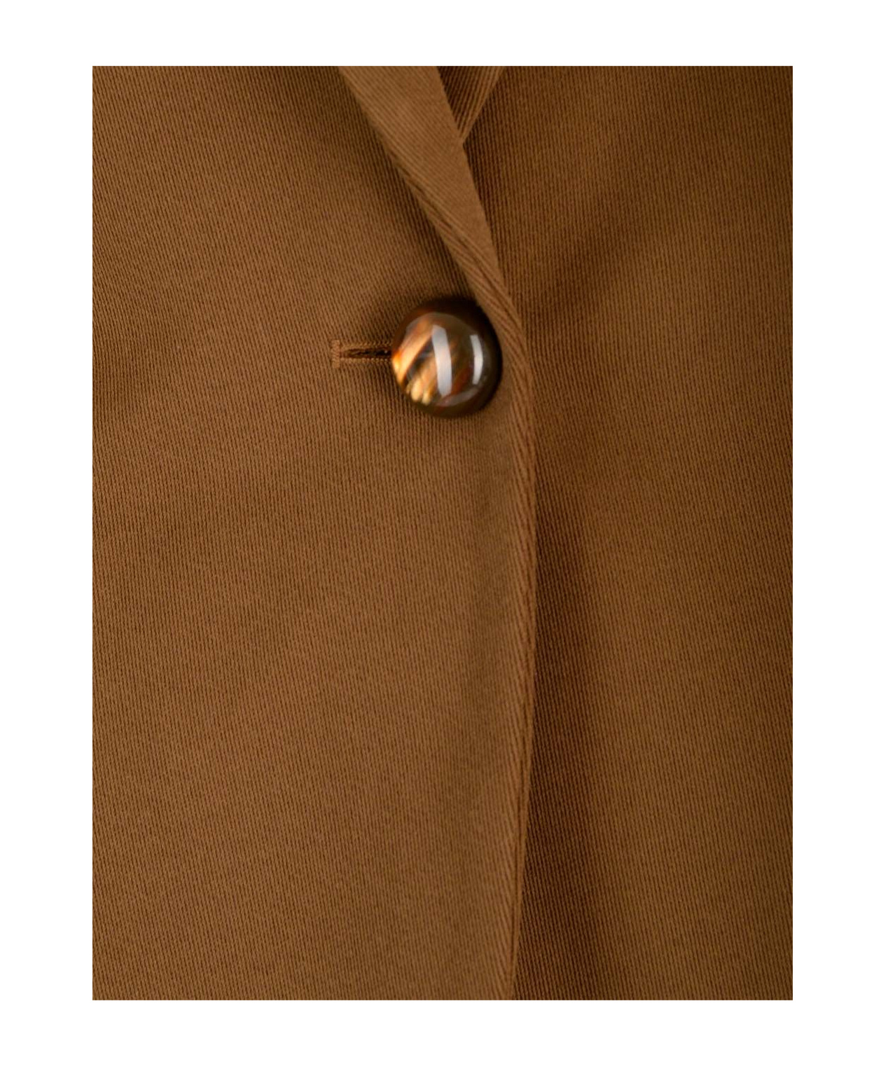 Forte Forte Heavy Cotton Cover Boy's Jacket In Brown
