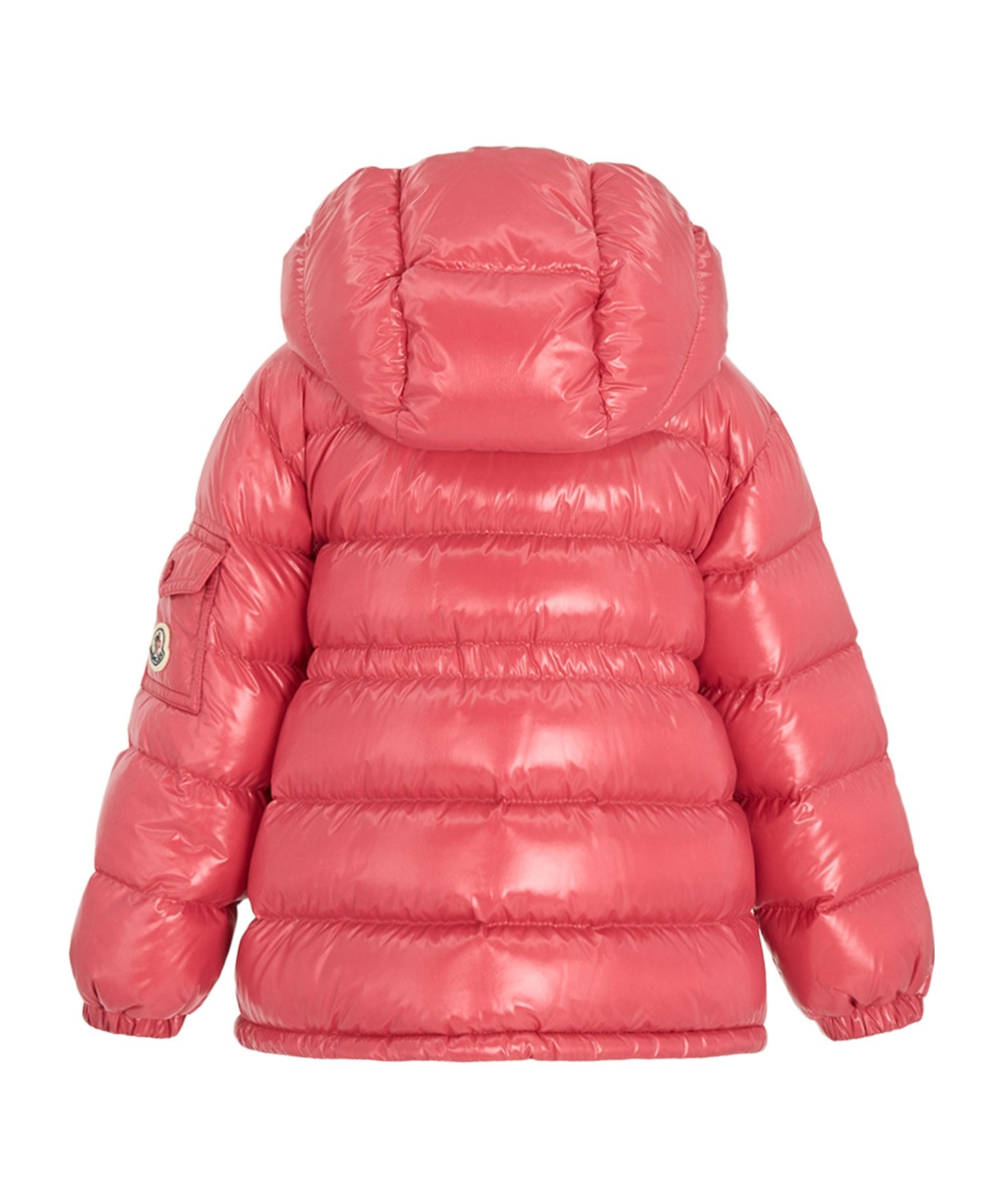 Moncler Long Sleeve Cotton Coat In Red