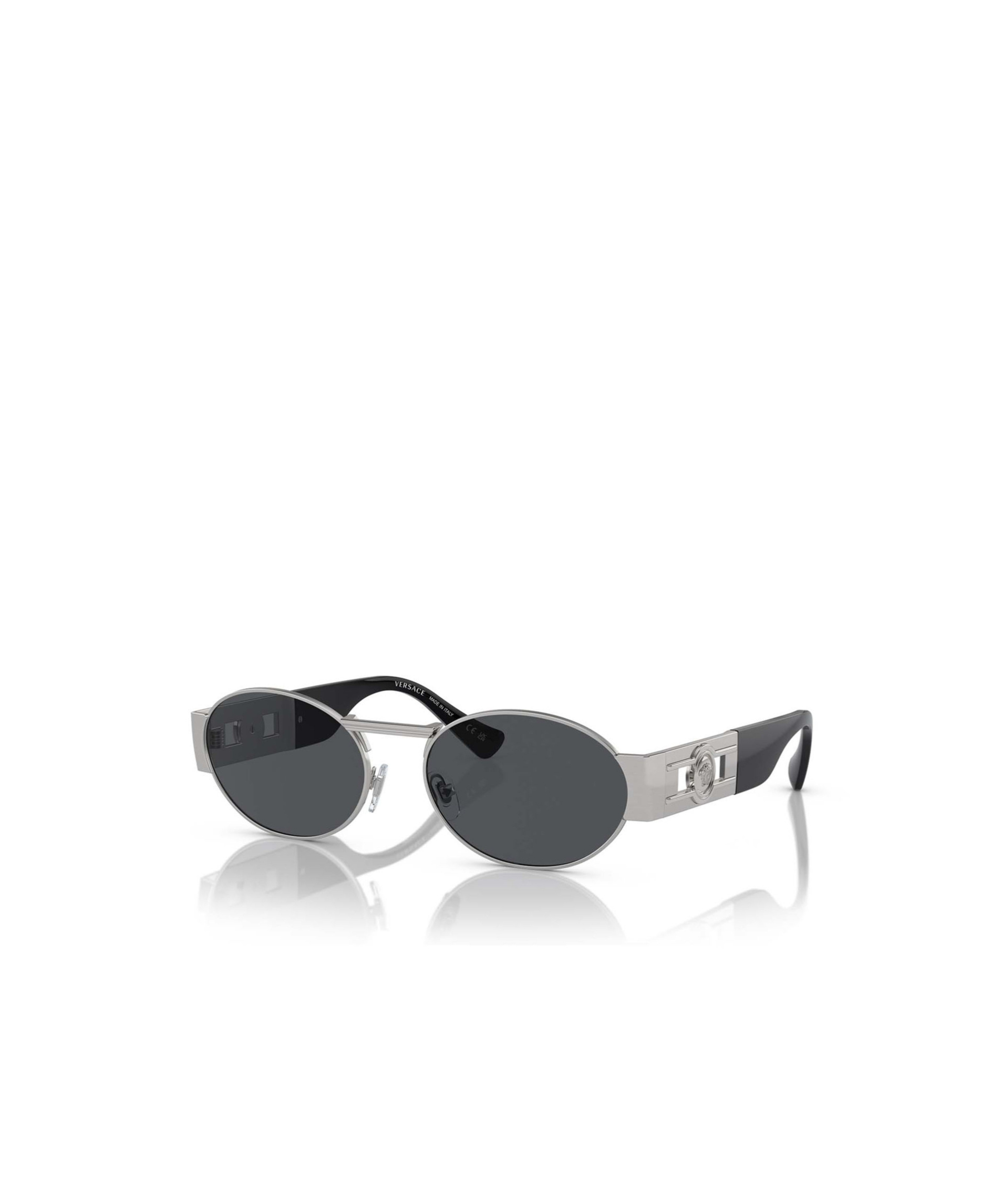 Versace Oval-frame Sunglasses In Black
