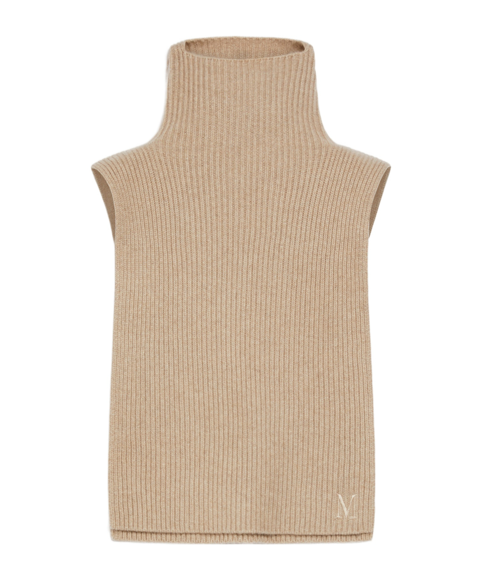 Max Mara Rib Cashmere Cloak In Nude
