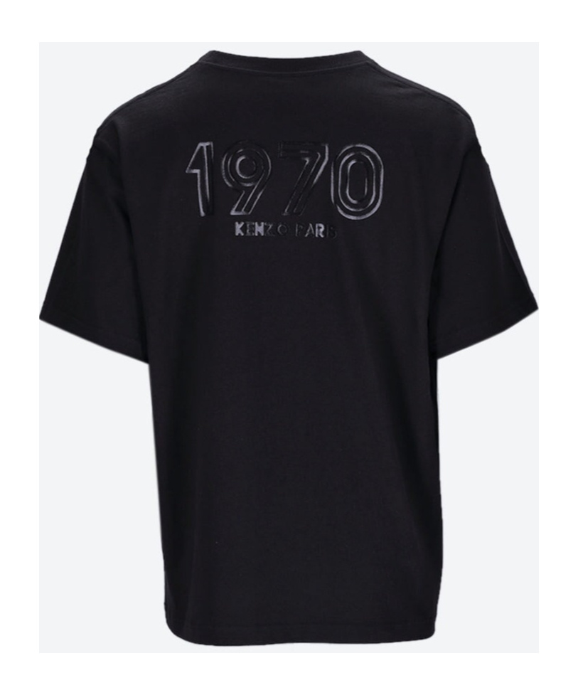 Kenzo Logo-tape T-shirt In Black