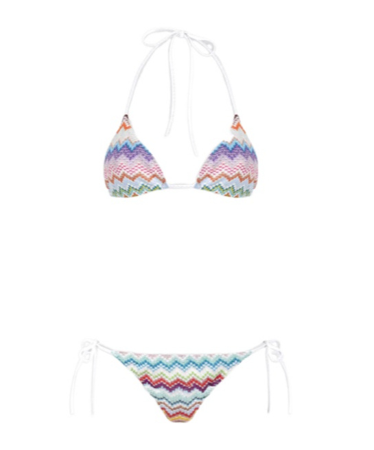 Missoni Chevron-pattern Bikini In Multi