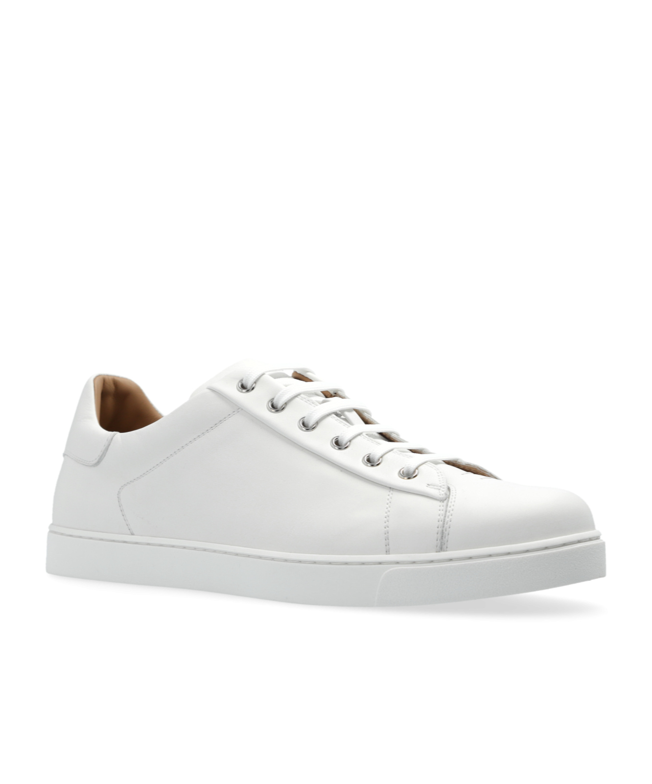 Gianvito Rossi Leather Sneakers In White
