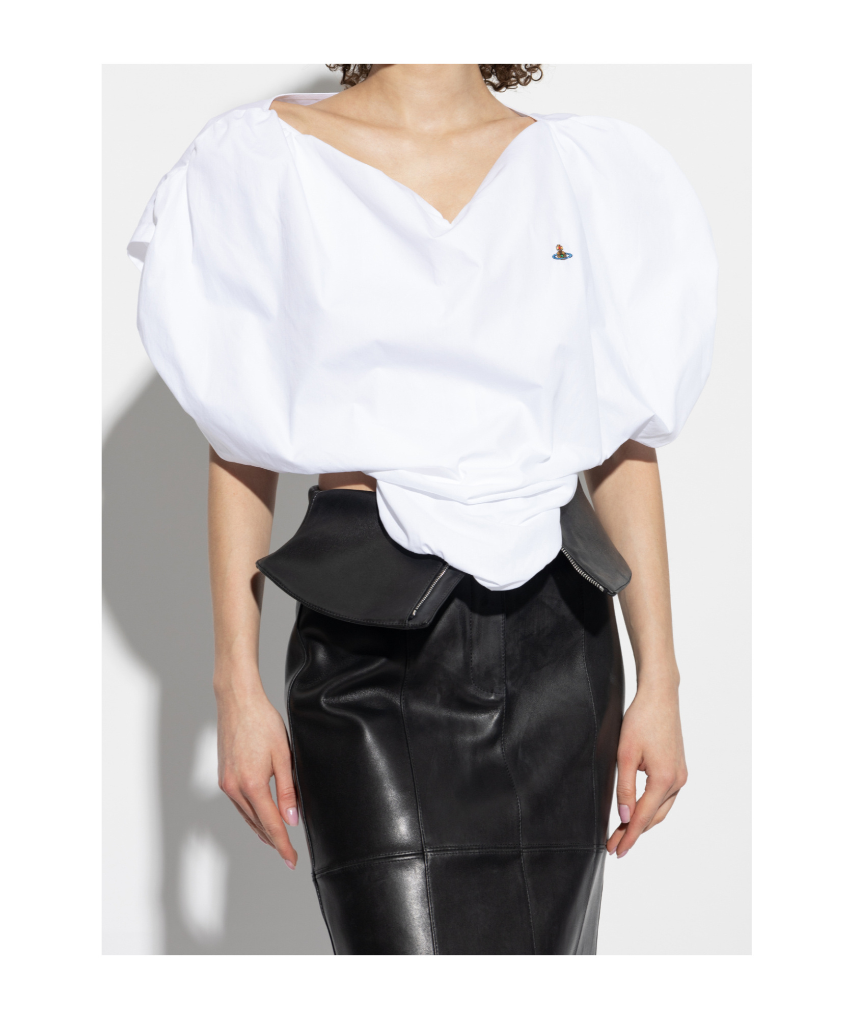 Shop Vivienne Westwood Asymmetrical Top In White