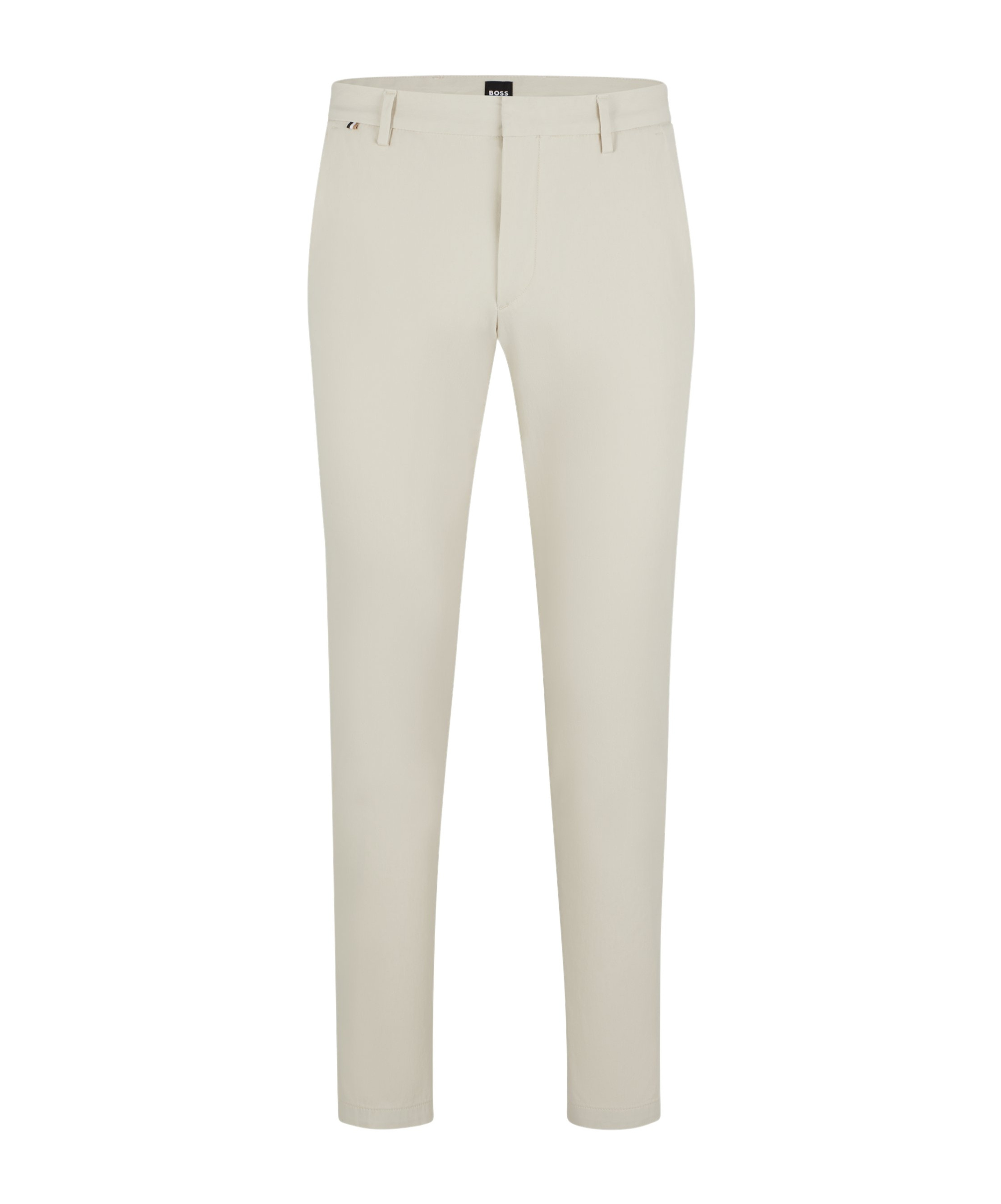 Hugo Boss Slim-fit Chinos In A Stretch-cotton Blend In White