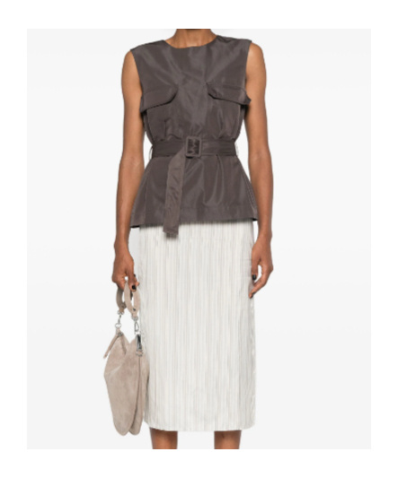 P.A.R.O.S.H SLEEVELESS BELTED TOP 