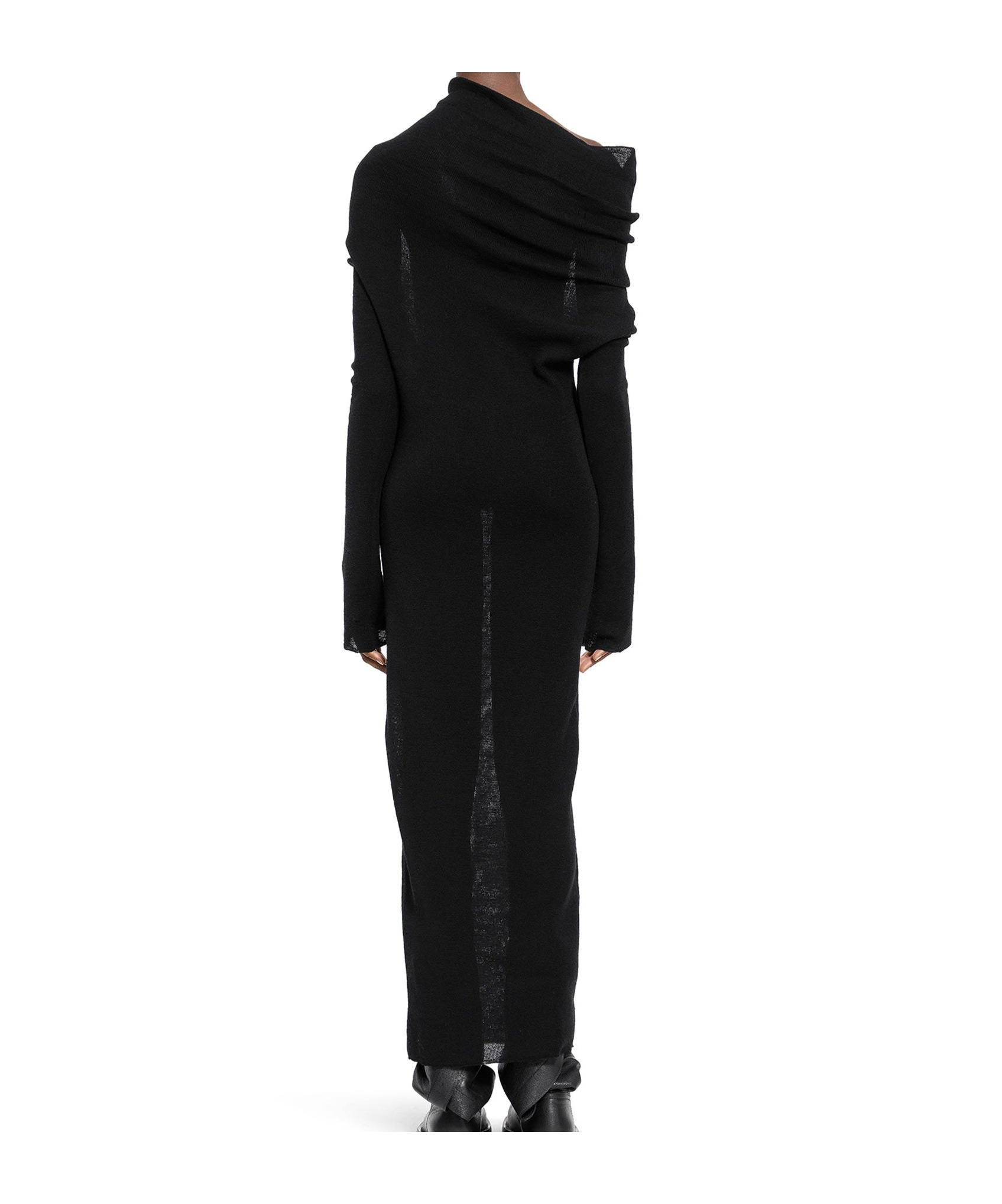 Shop Ann Demeulemeester Asymmetric Design Dress In Black