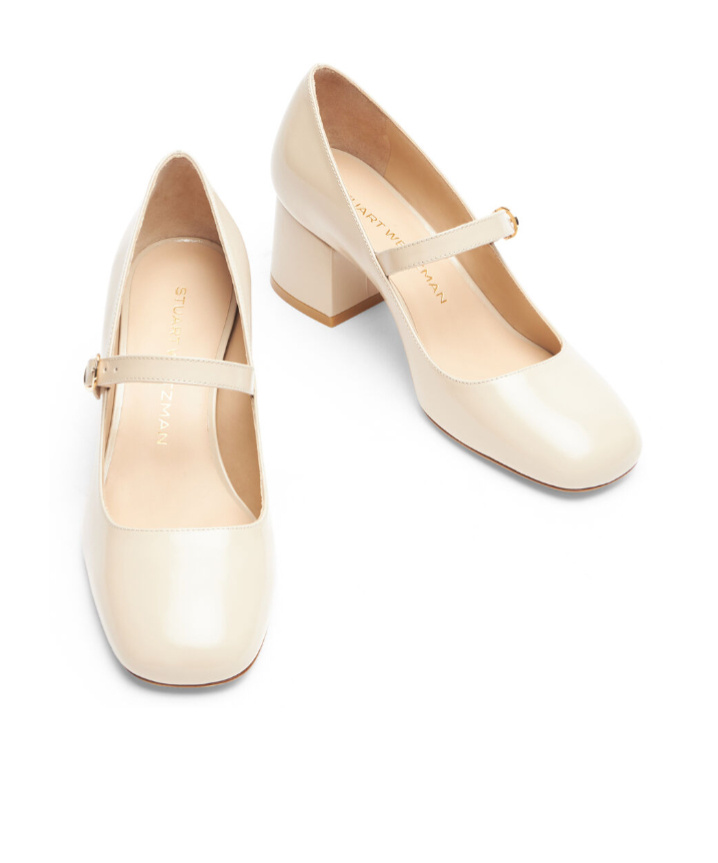 Stuart Weitzman 60mm Stuart Mj Patent Leather Heels In Nude