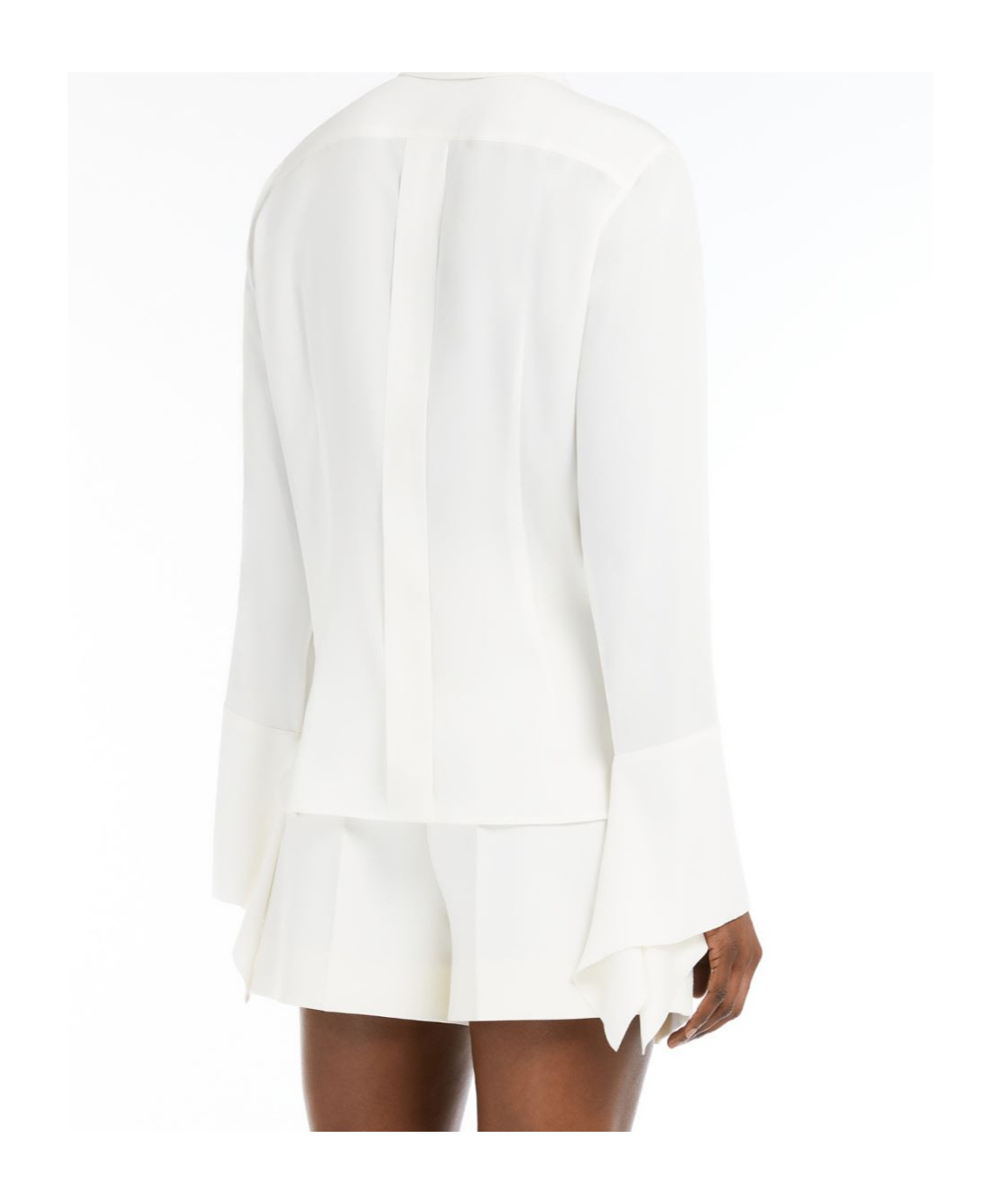 Max Mara Long-sleeved Shirt In White