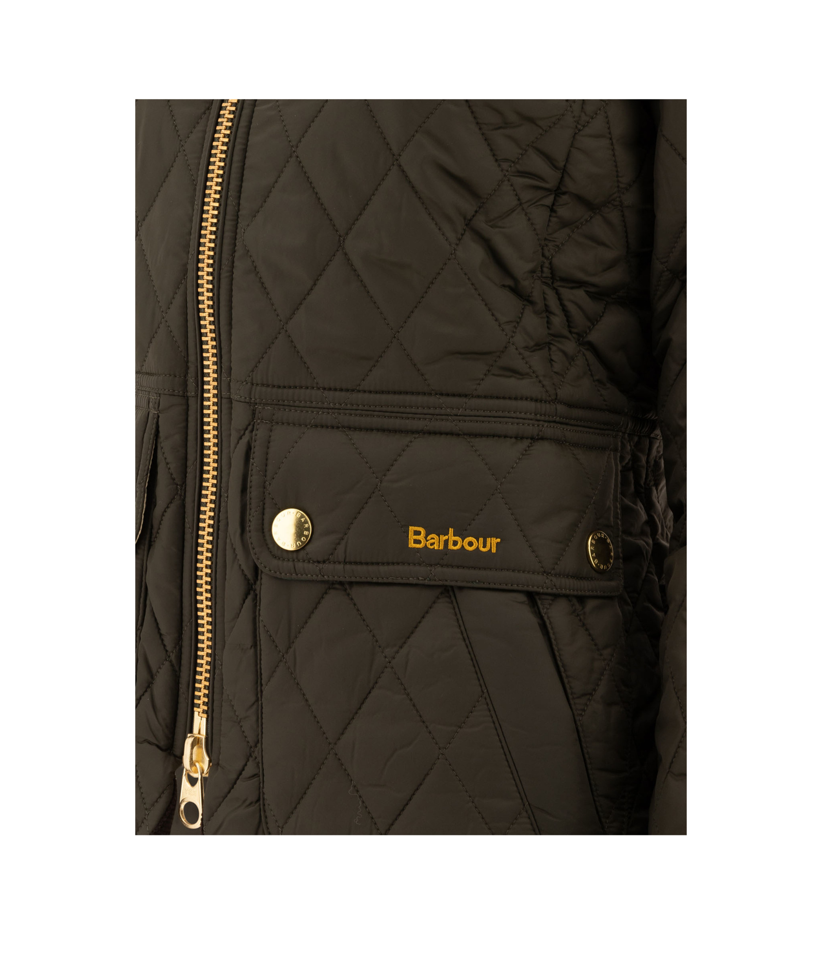 Barbour Fitted Beadnell Quilt Jacket In Black