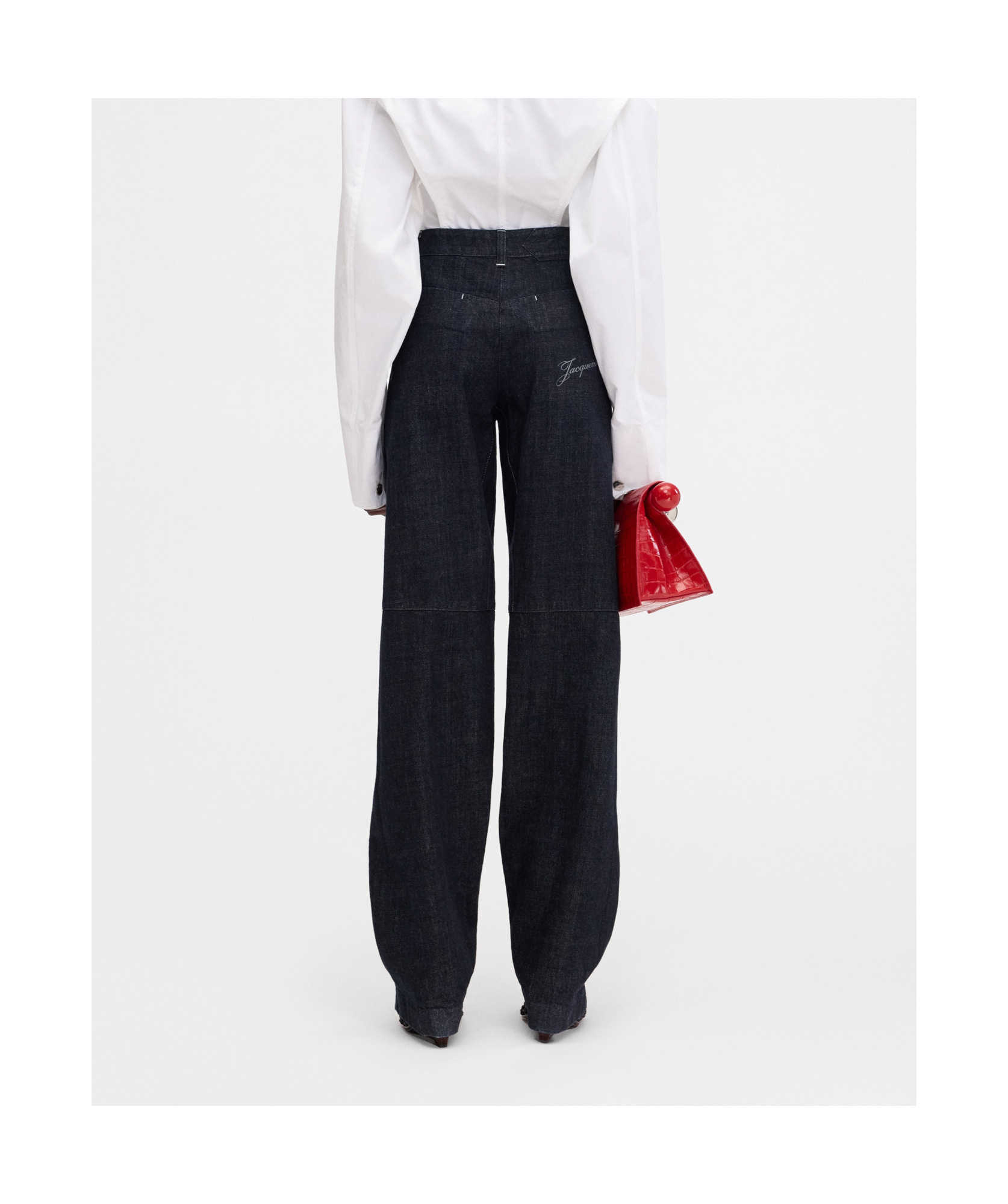 Jacquemus Denim Overalls In Black