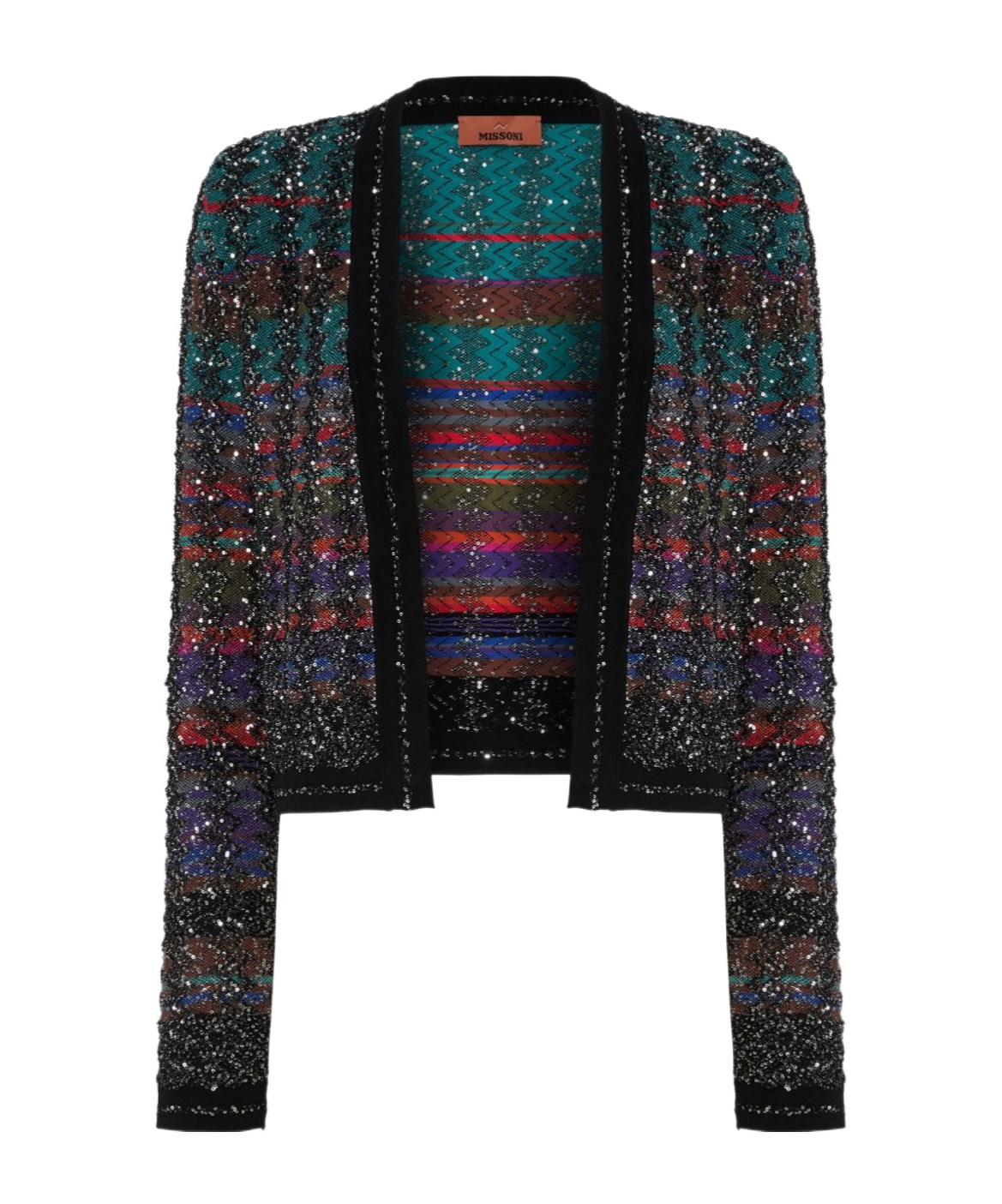Missoni Long-sleeved Cardigan In Black