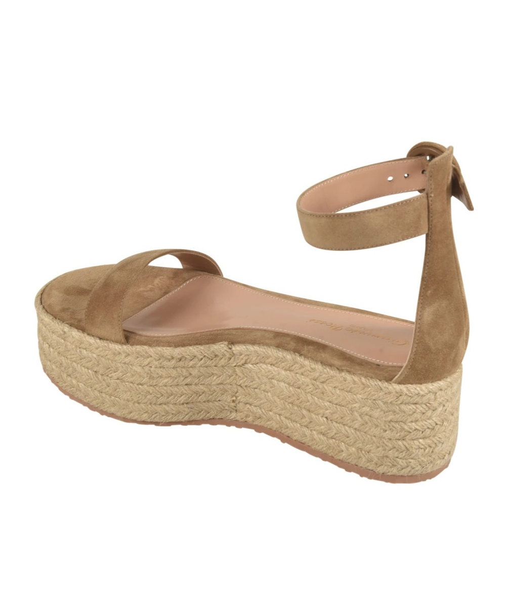 Gianvito Rossi Seville Open-toe Espadrilles In Brown