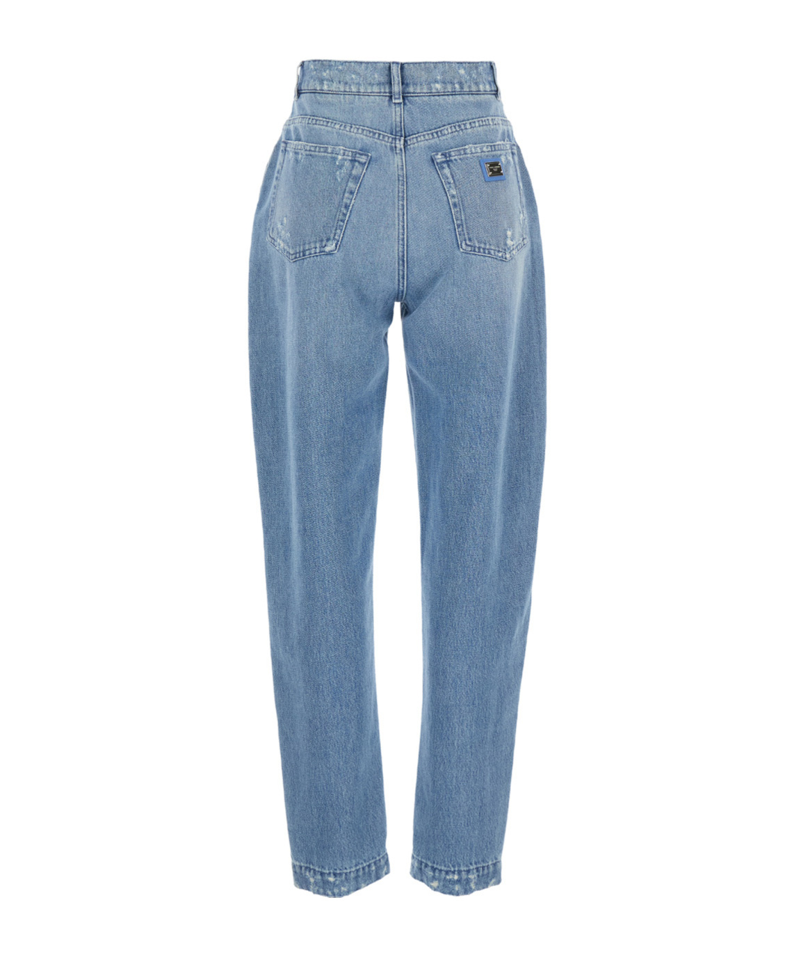 Dolce & Gabbana Light Blue Ripped Jeans In Blue