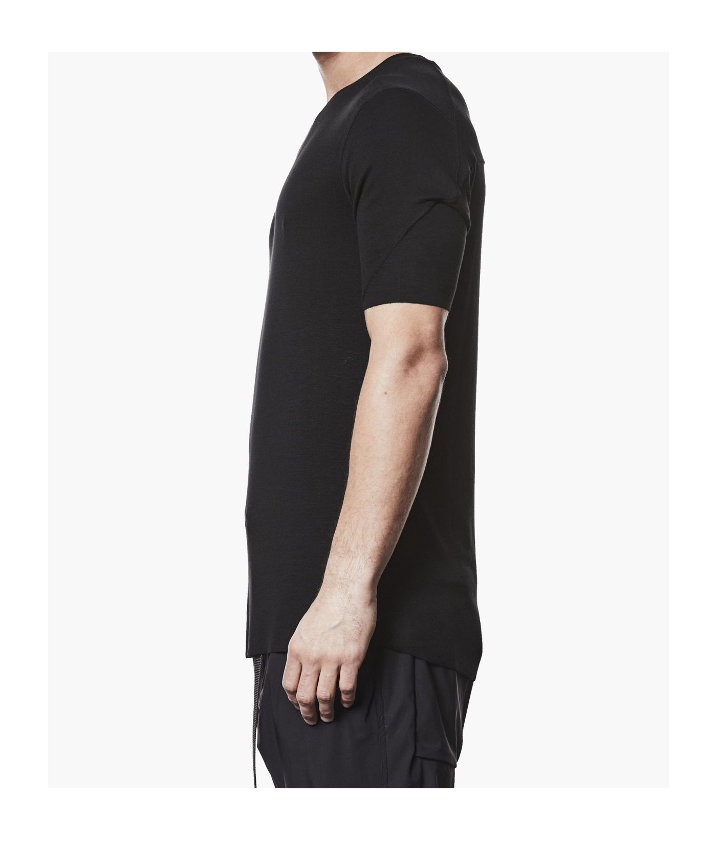 Thom Krom Slim Fit Viscose Stretch T-shirt In Black