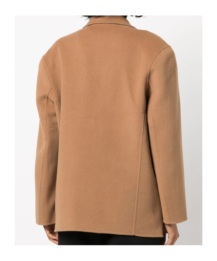 Anine Bing Oversized Wool-cashmere Blend Blazer In Brown