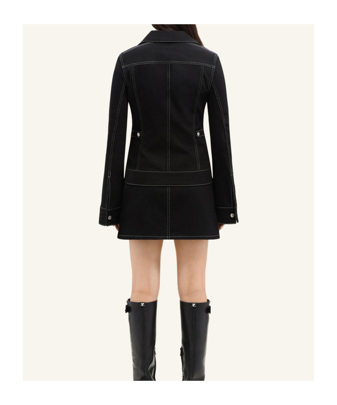 Courrèges Outerwear In Black