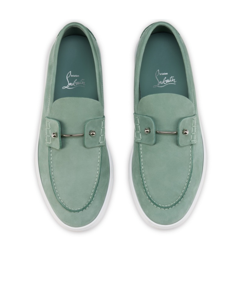 Christian Louboutin Boat Round Toe Loafers With Metal Hardware