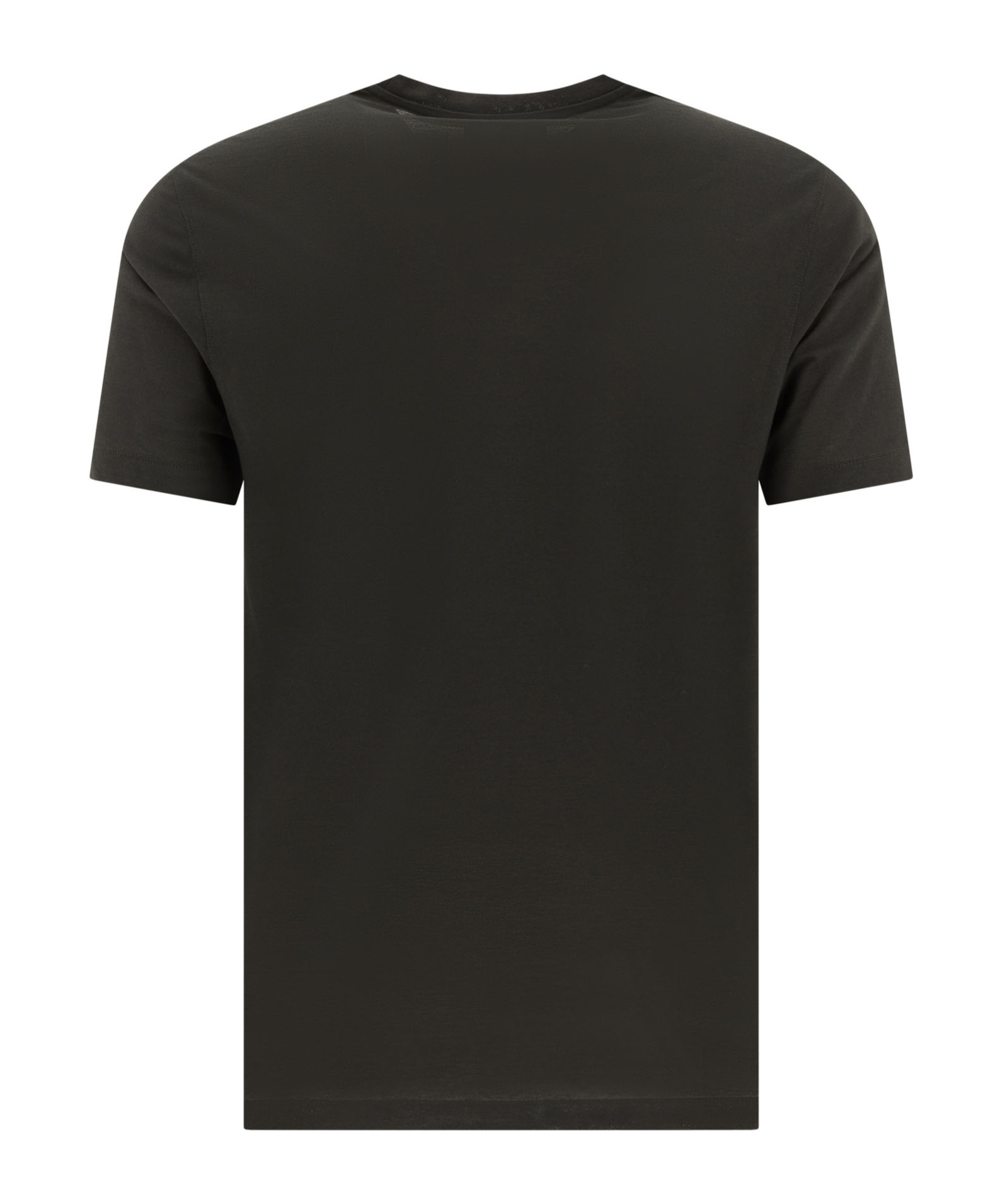 Zanone Crew Neck T-shirts Short Sleeves In Black