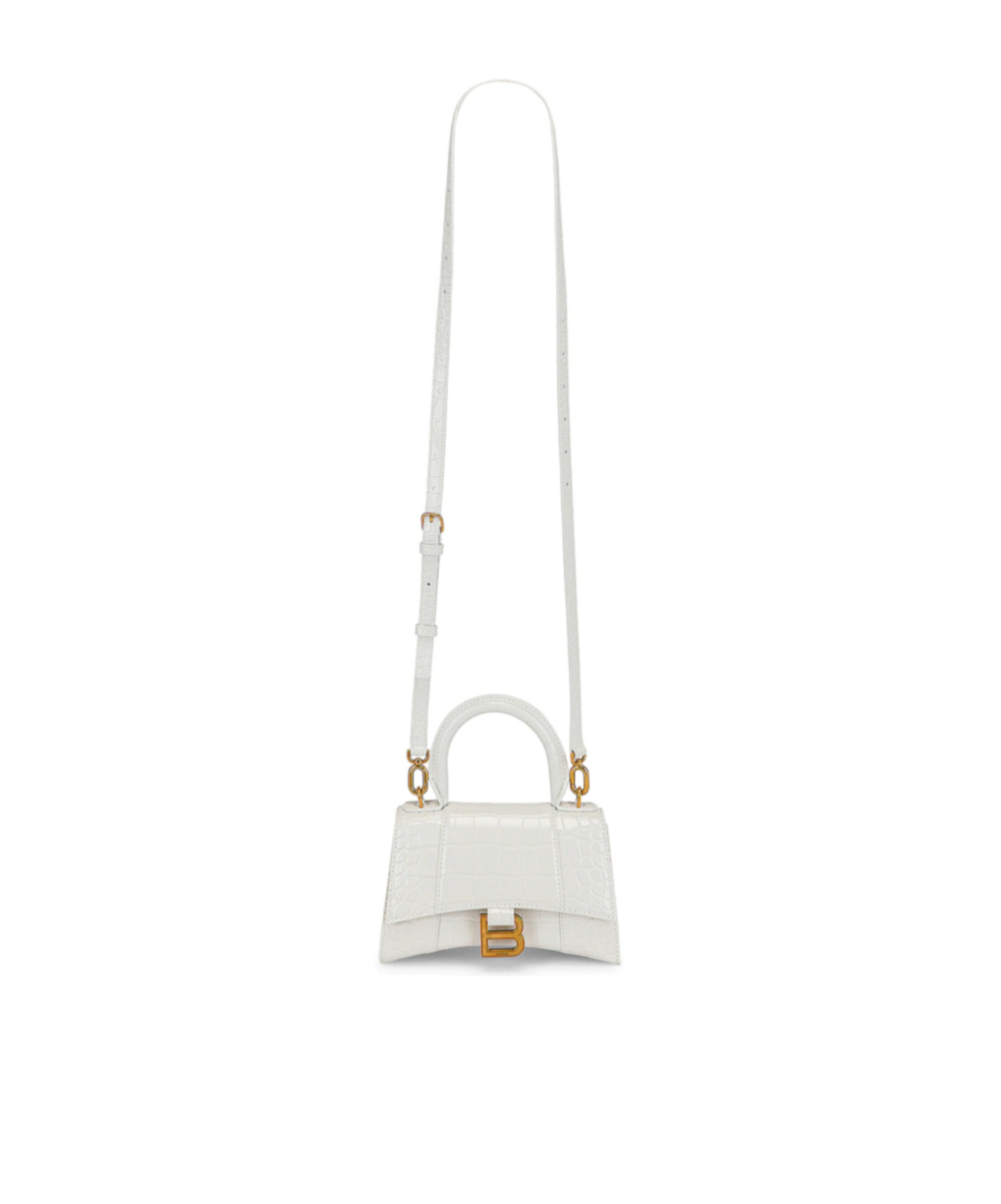 Balenciaga Hourglass S Mini Bag In White