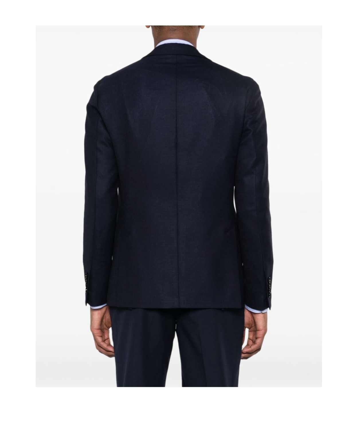 Lardini Velvet Blazer Jacket With Tailored Fit And Classic Notch Lapels In Blue