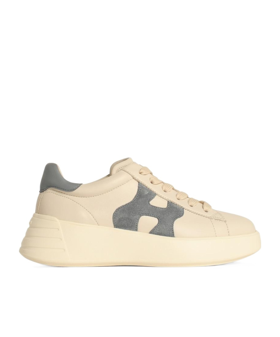 Hogan 'h526 Rebel' Leather Sneakers In Nude