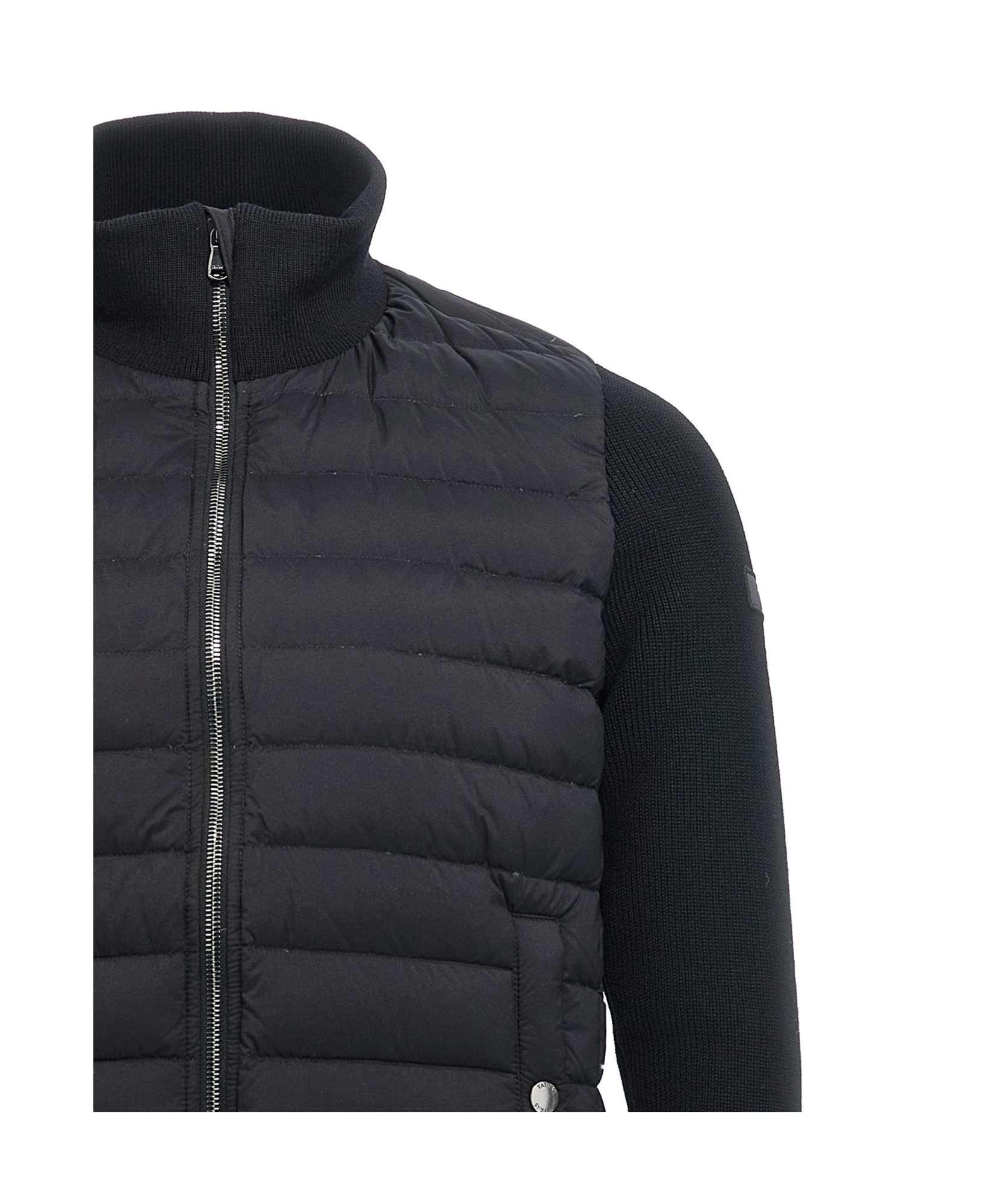 Tatras Padded Jacket With Ribbed Collar And Cuffs In Black