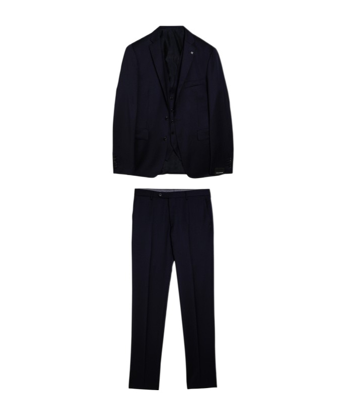 Shop Tagliatore Single-breasted Suit In Black